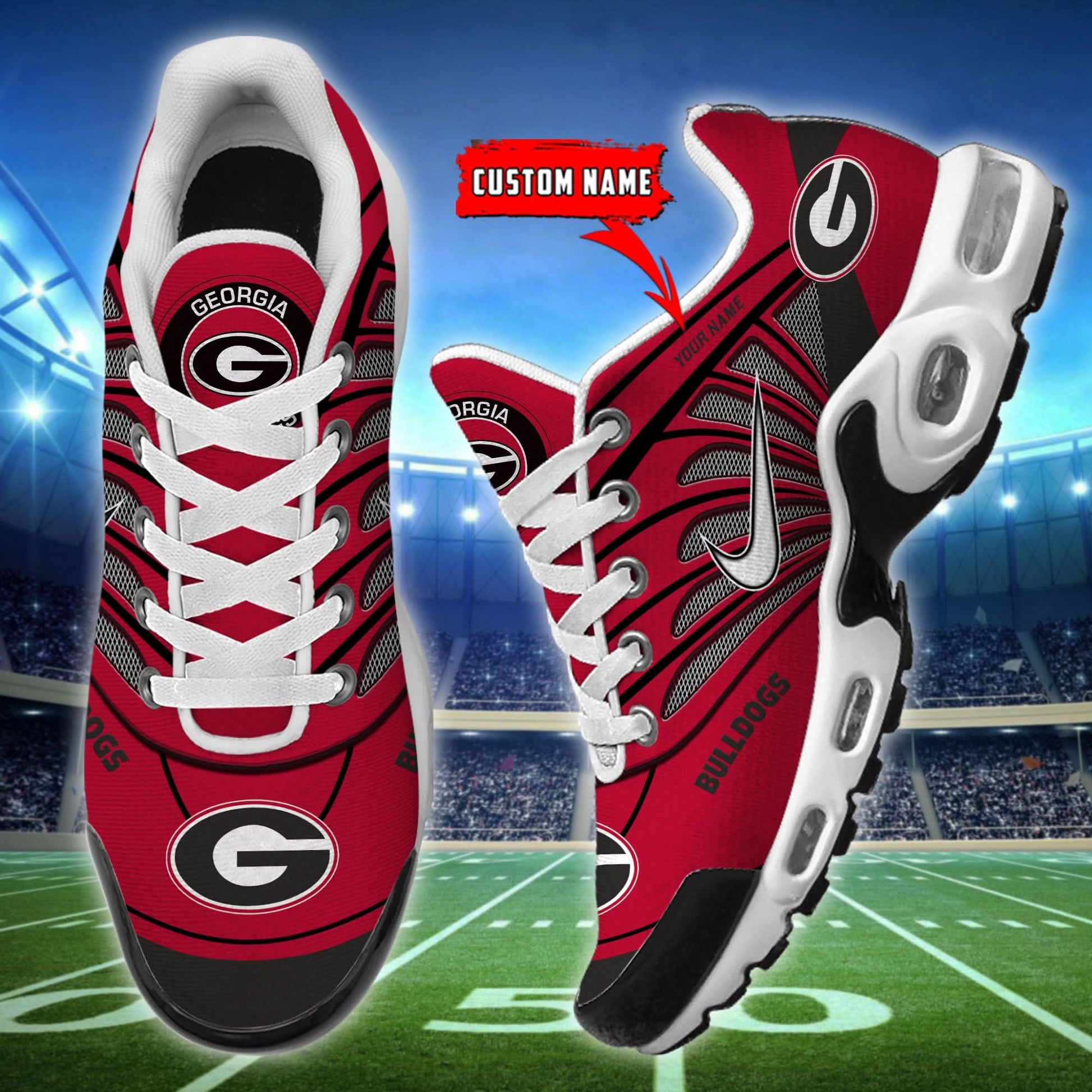 Georgia Bulldogs NCAA Air Max Plus Shoes - Limited