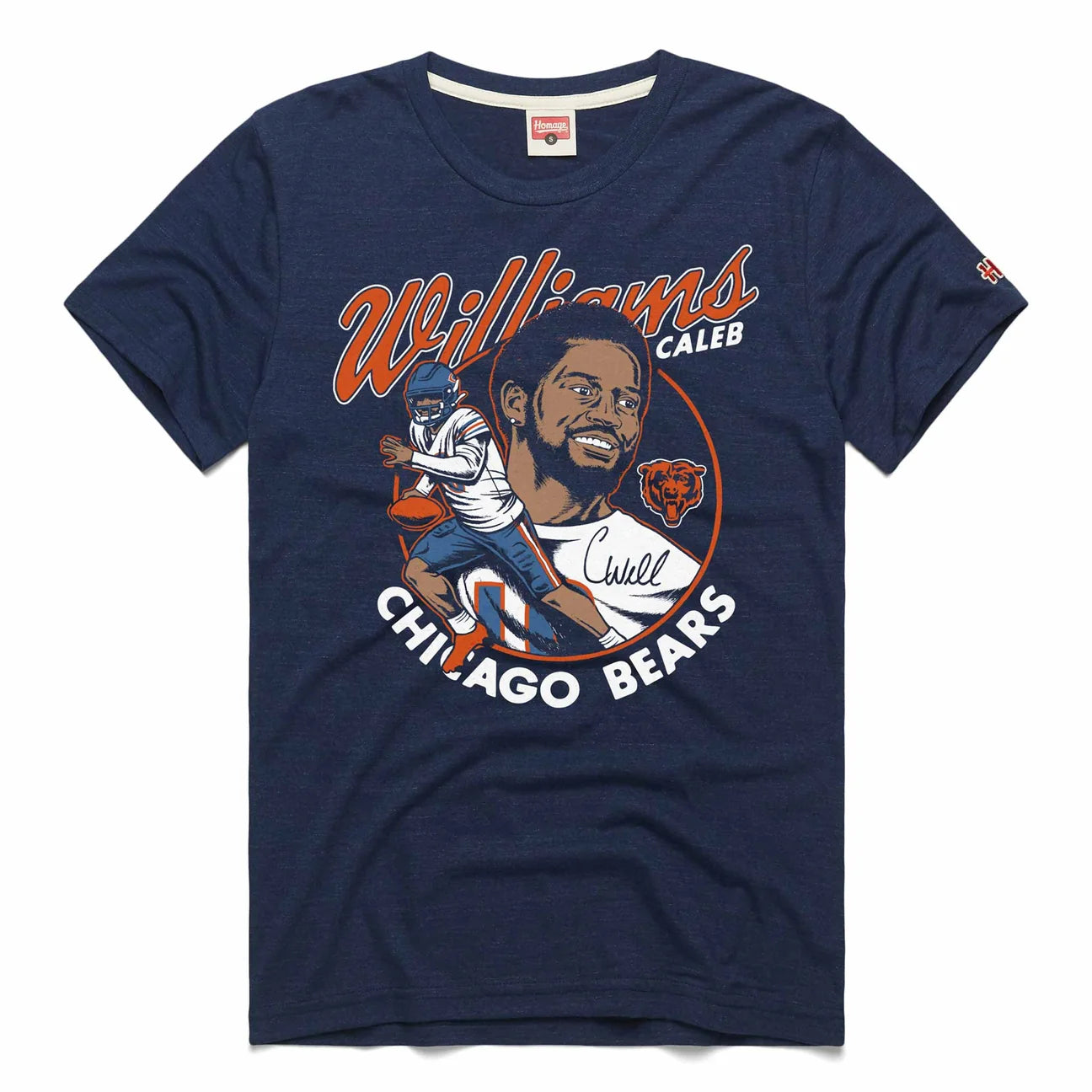 CHI Caleb Williams Signature Player T-Shirt - Printed