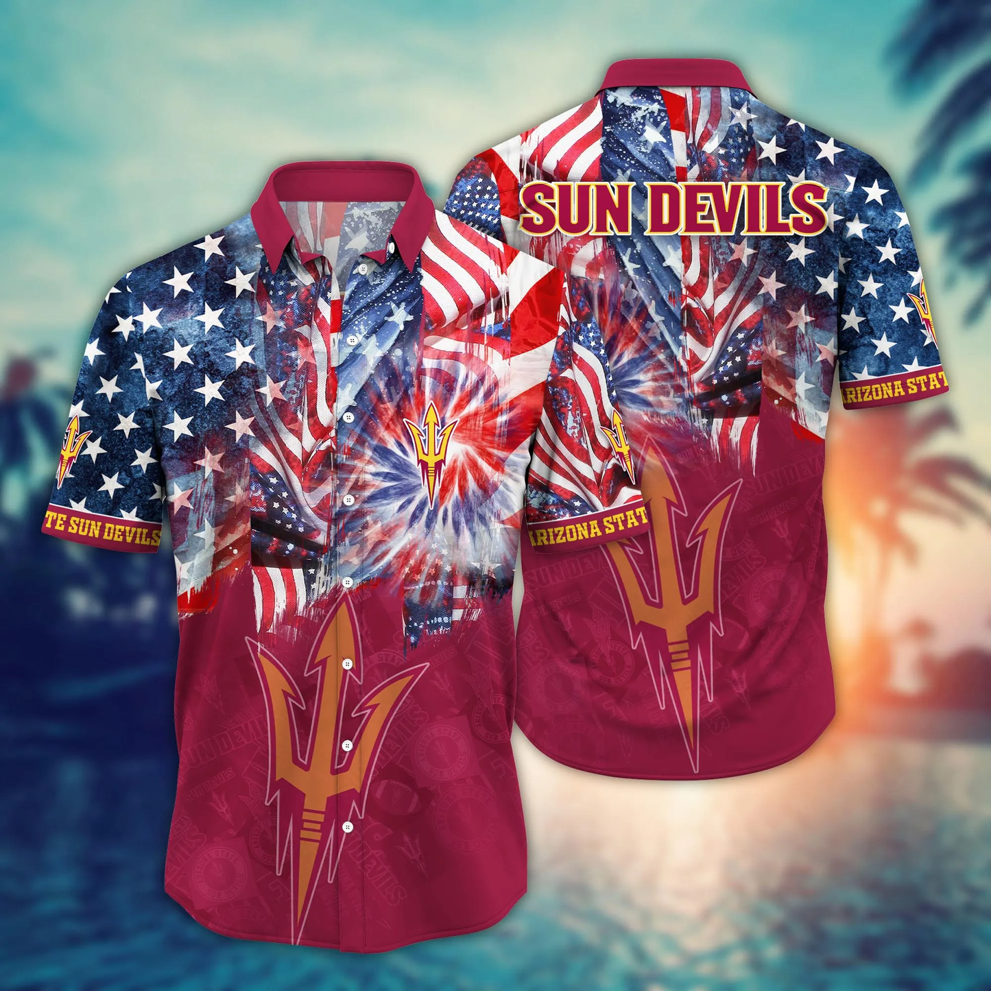 Arizona State Sun Devils - Hawaii Shirt For Fans, Summer Football Shirts