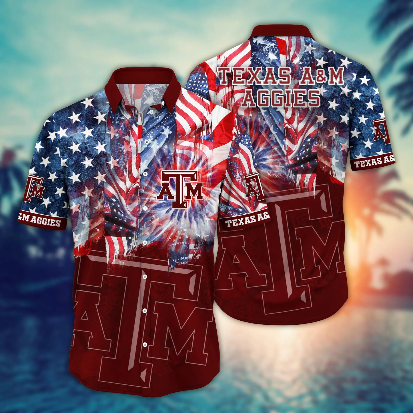 Texas A&M Aggies - Hawaii Shirt For Fans, Summer Football Shirts