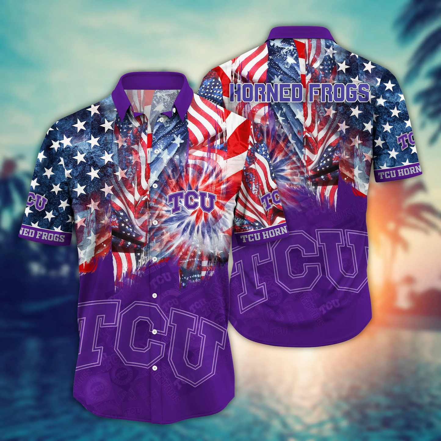 TCU Horned Frogs - Hawaii Shirt For Fans, Summer Football Shirts