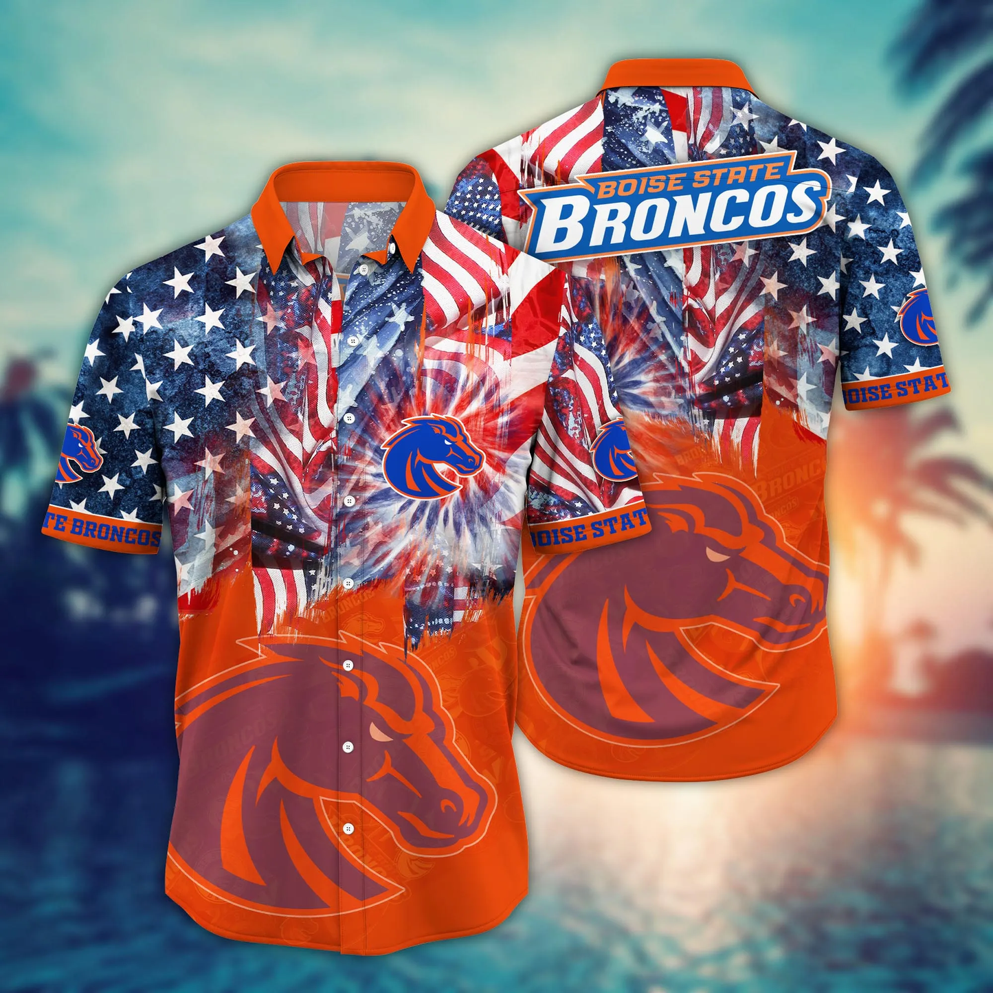 Boise State Broncos - Hawaii Shirt For Fans, Summer Football Shirts