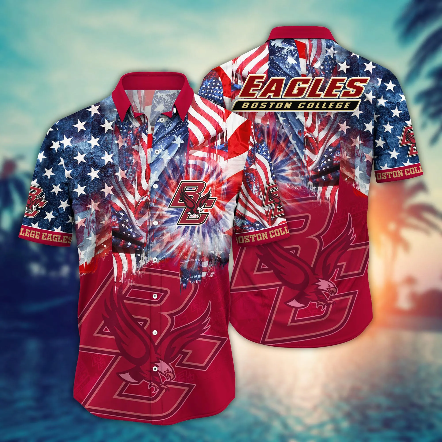 Boston College Eagles - Hawaii Shirt For Fans, Summer Football Shirts