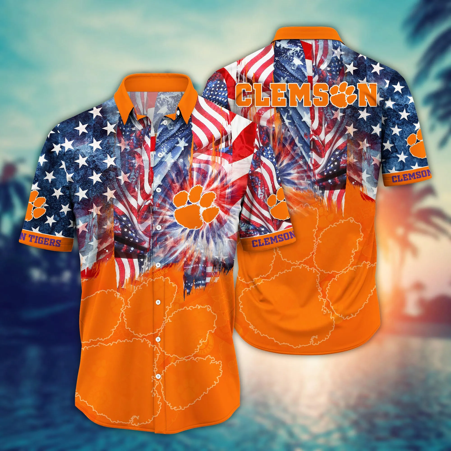 Clemson Tigers - Hawaii Shirt For Fans, Summer Football Shirts