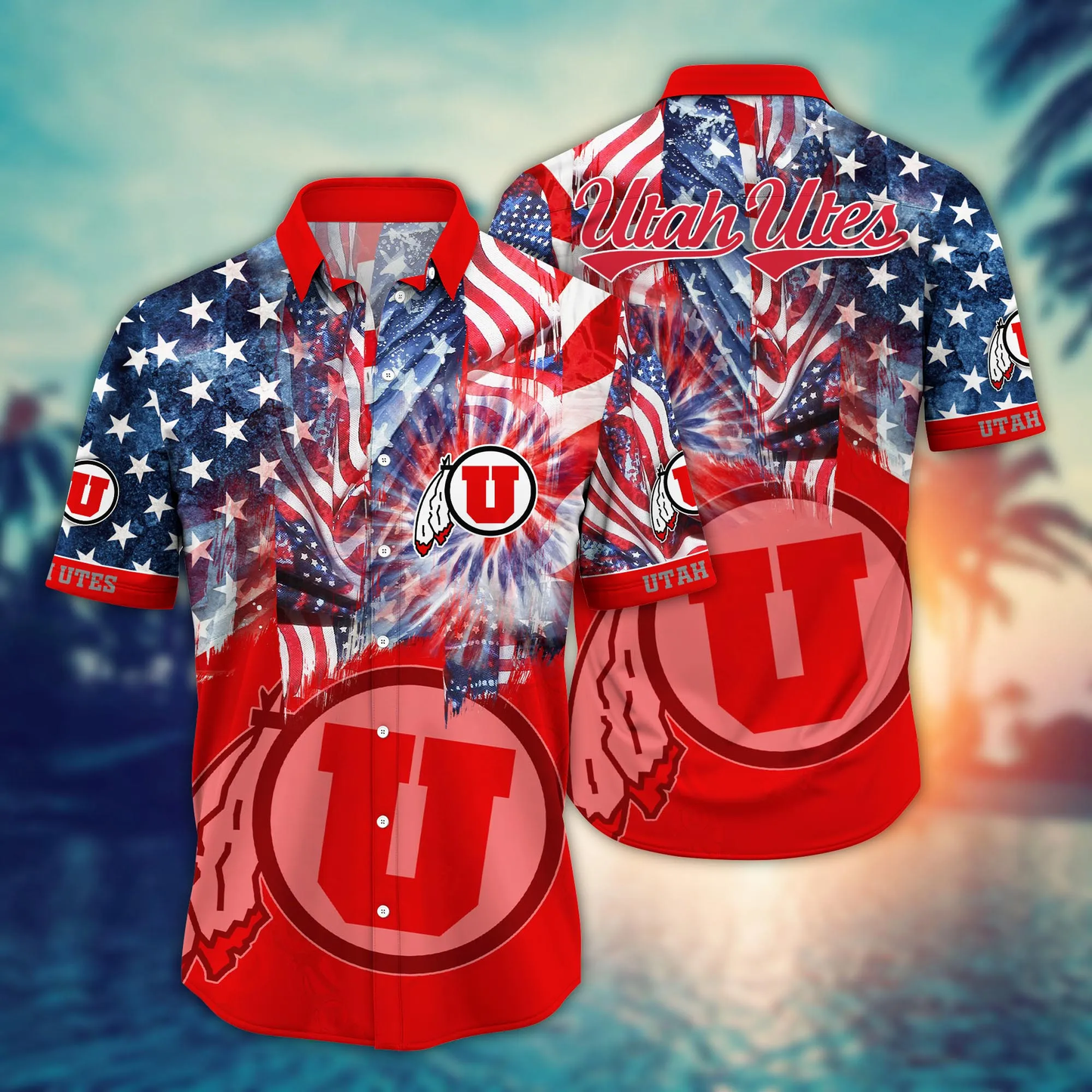 Utah Utes - Hawaii Shirt For Fans, Summer Football Shirts