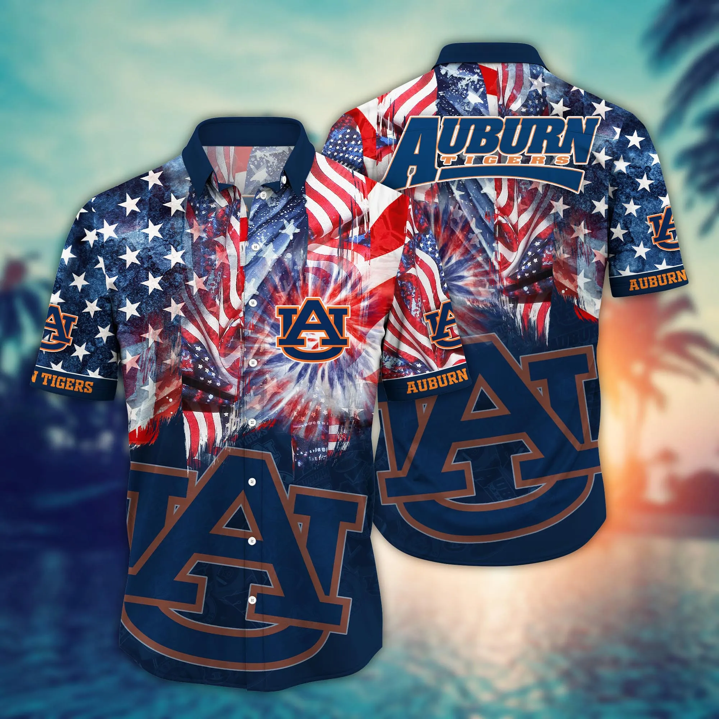 Auburn Tigers - Hawaii Shirt For Fans, Summer Football Shirts