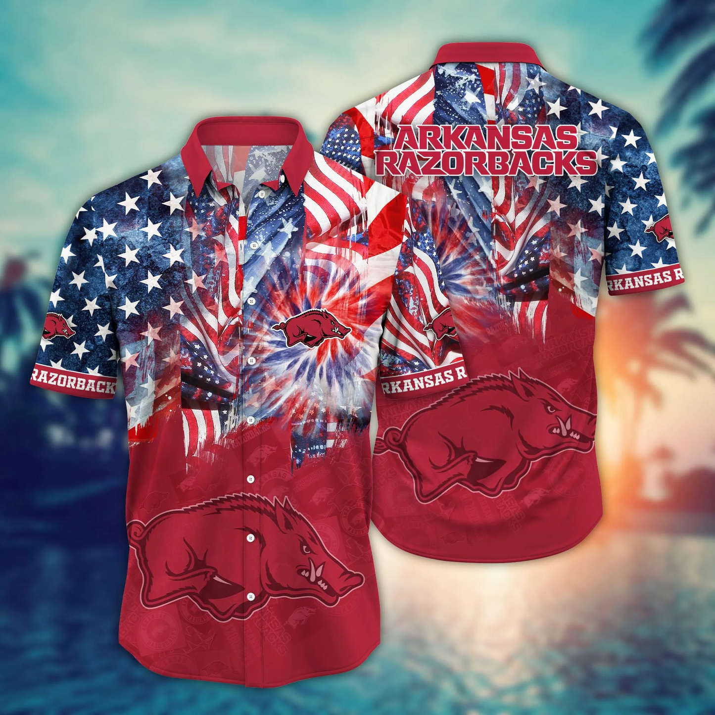 Arkansas Razorbacks - Hawaii Shirt For Fans, Summer Football Shirts