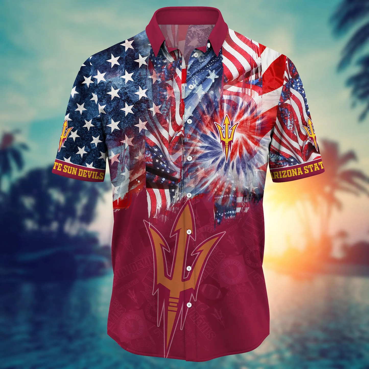 Arizona State Sun Devils - Hawaii Shirt For Fans, Summer Football Shirts VT-HW001