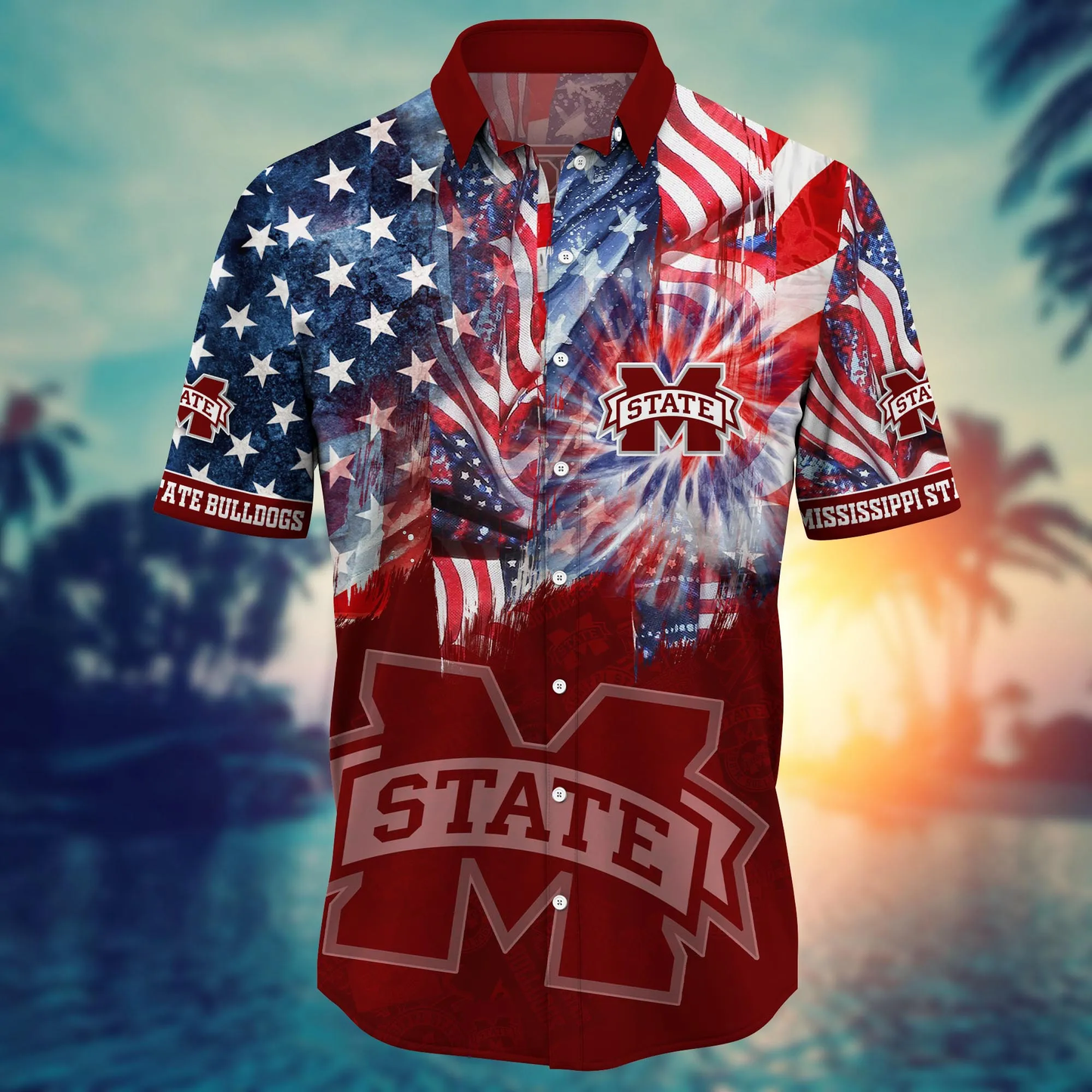 Mississippi State Bulldogs - Hawaii Shirt For Fans, Summer Football Shirts VT-HW001