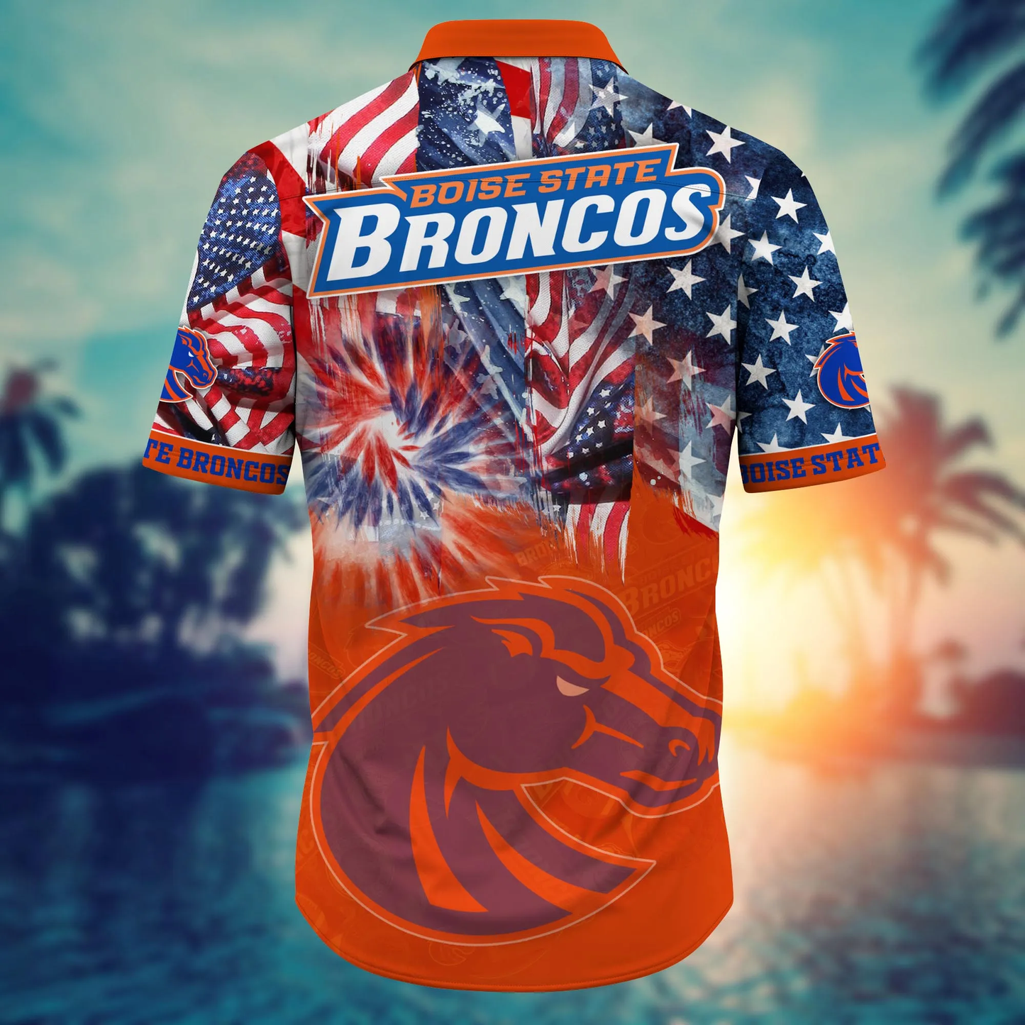 Boise State Broncos - Hawaii Shirt For Fans, Summer Football Shirts VT-HW001