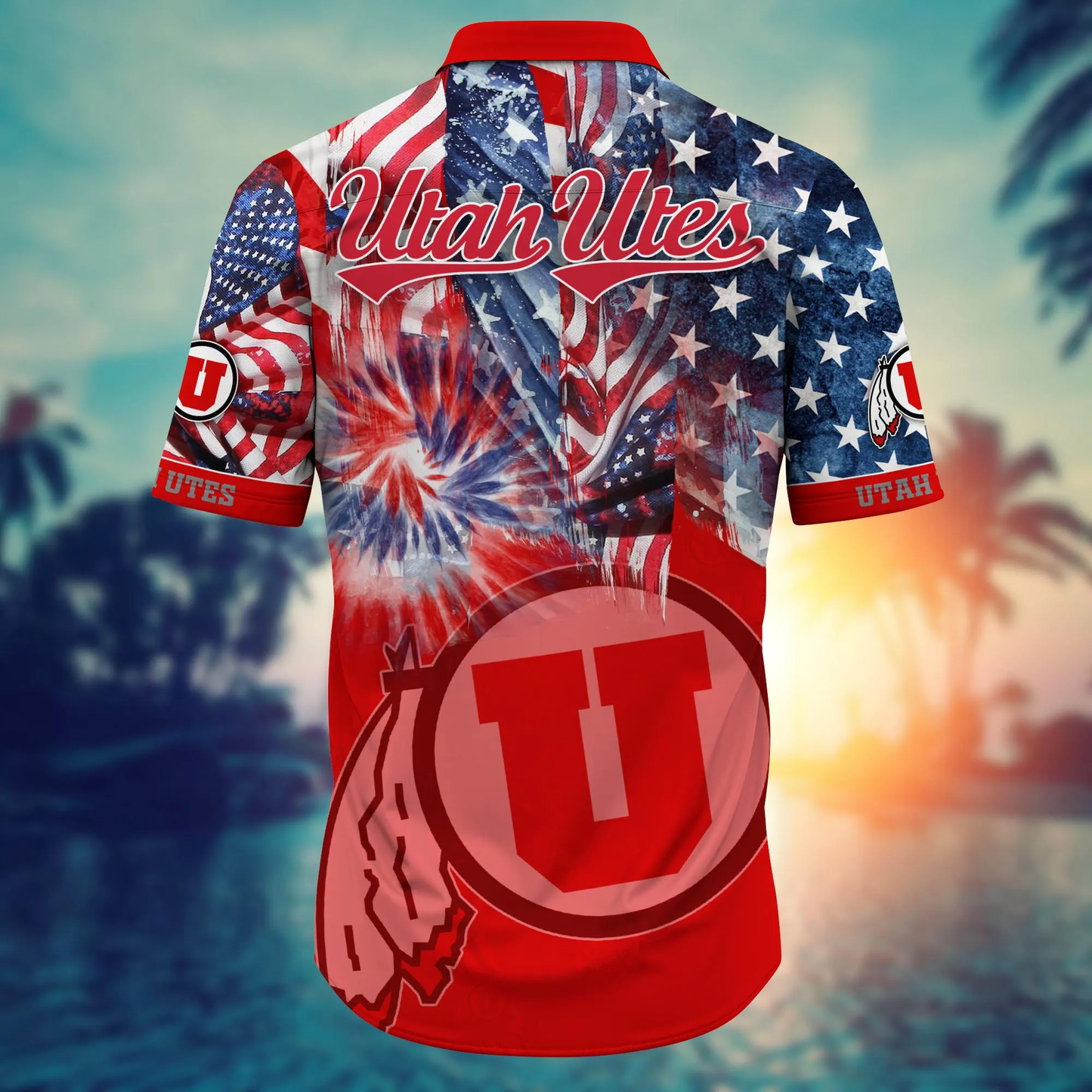 Utah Utes - Hawaii Shirt For Fans, Summer Football Shirts VT-HW001