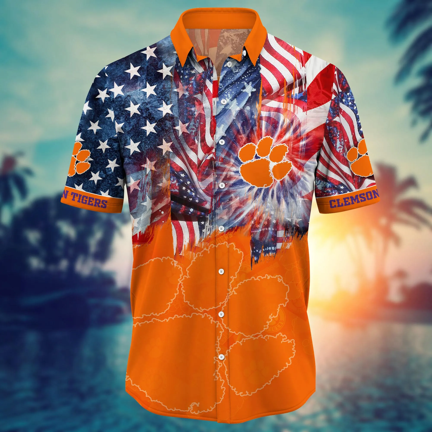 Clemson Tigers - Hawaii Shirt For Fans, Summer Football Shirts VT-HW001