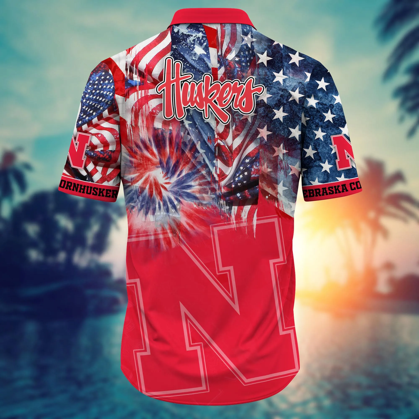 Nebraska Cornhuskers - Hawaii Shirt For Fans, Summer Football Shirts VT-HW001