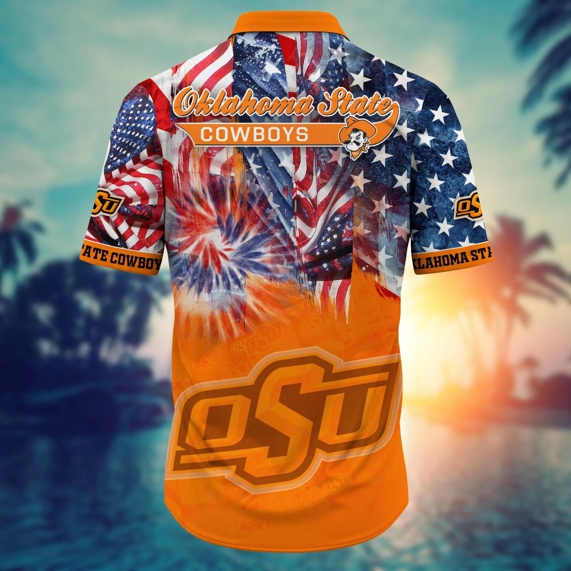 Oklahoma State Cowboys - Hawaii Shirt  For Fans, Summer Football Shirts VT-HW001