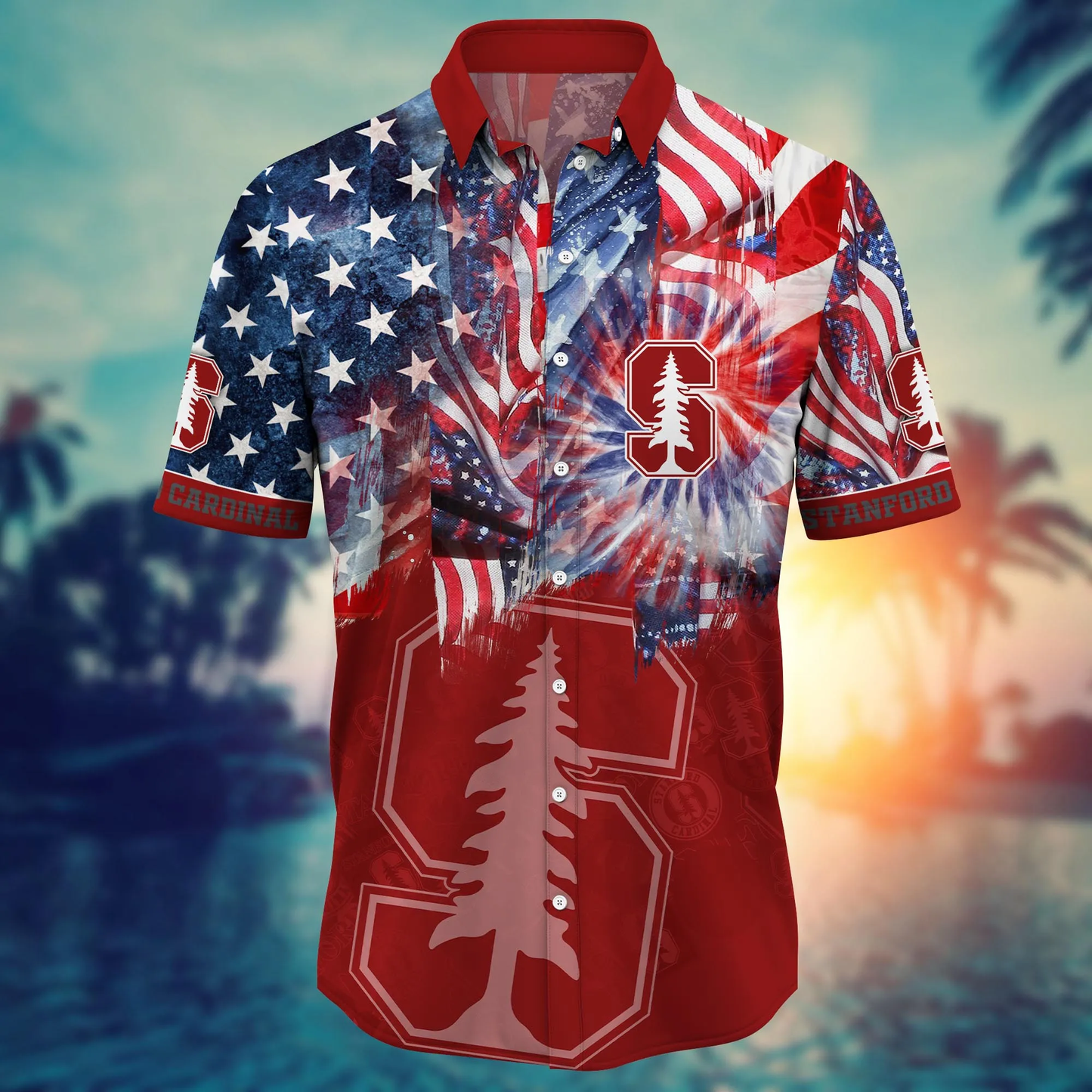 Stanford Cardinal - Hawaii Shirt For Fans, Summer Football Shirts VT-HW001