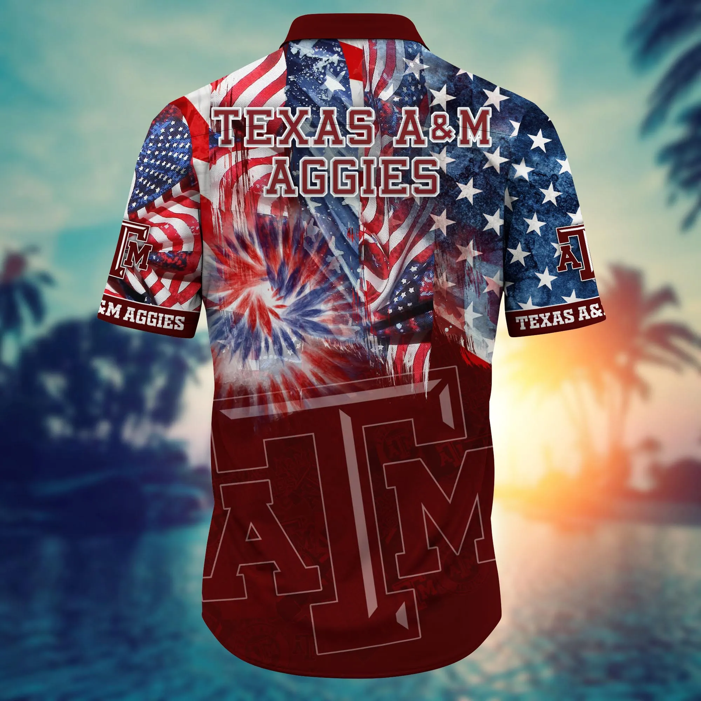 Texas A&M Aggies - Hawaii Shirt For Fans, Summer Football Shirts VT-HW001