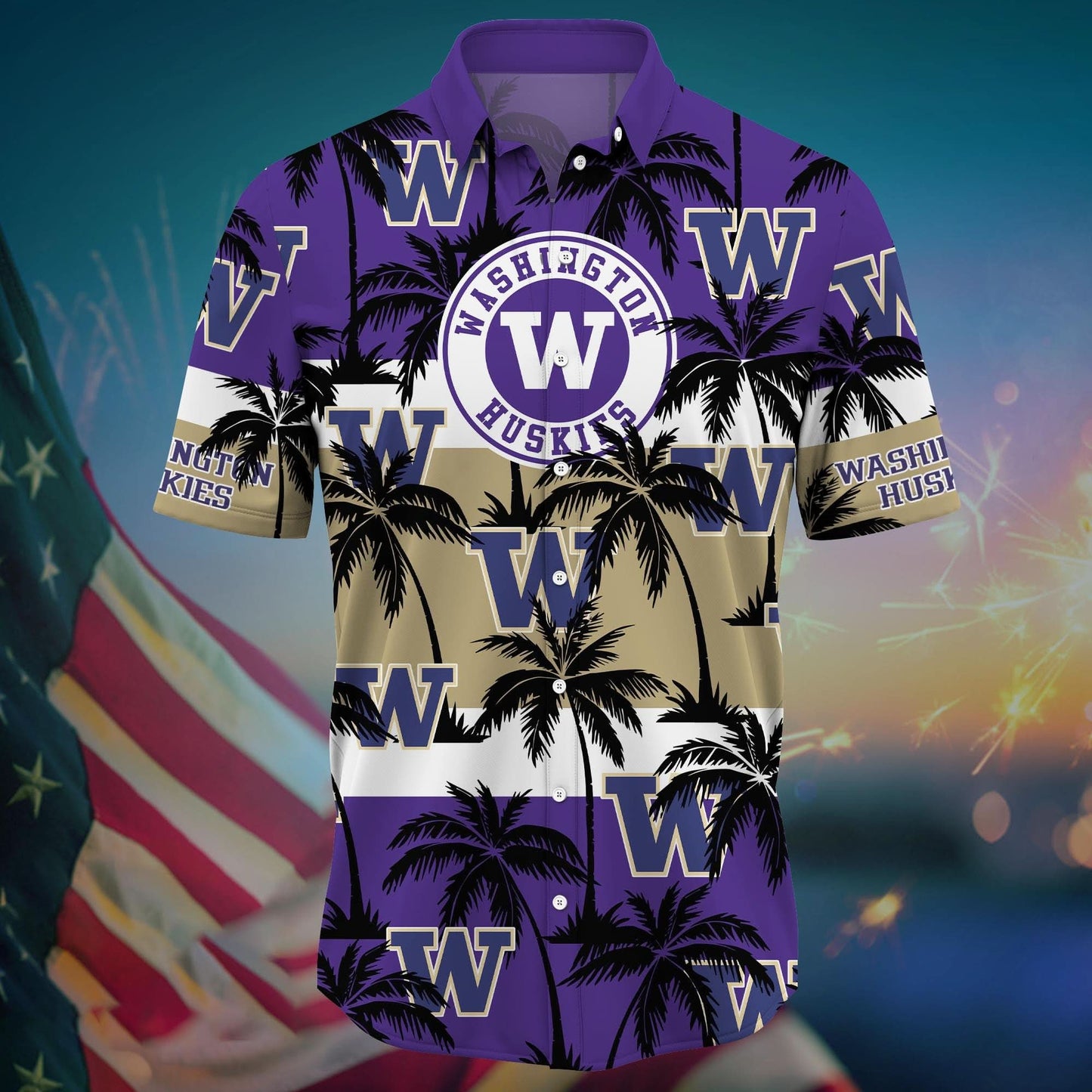 Washington Huskies - Aloha Shirt Trending Summer - Gift For Fan