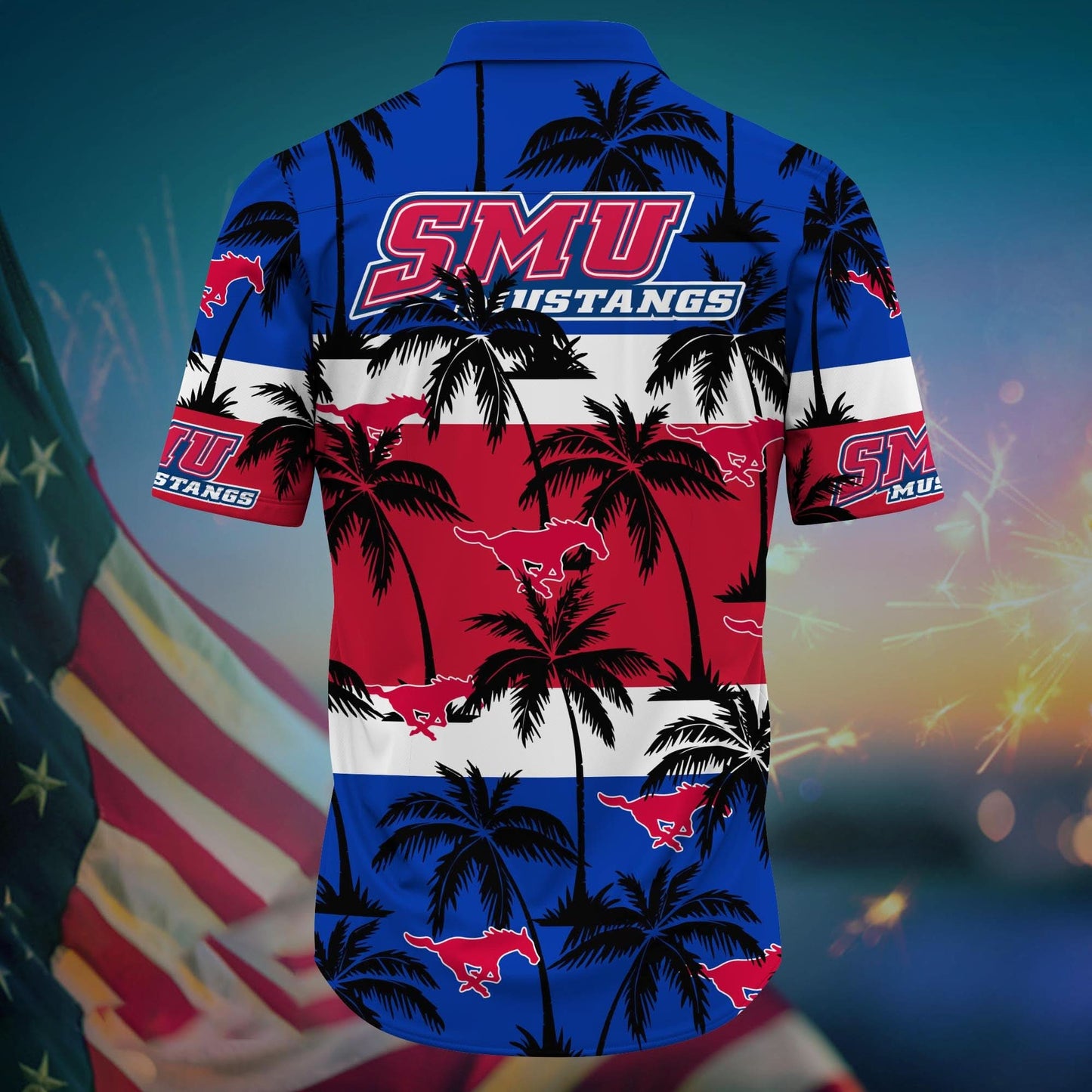 SMU Mustangs - Aloha Shirt Trending Summer - Gift For Fan