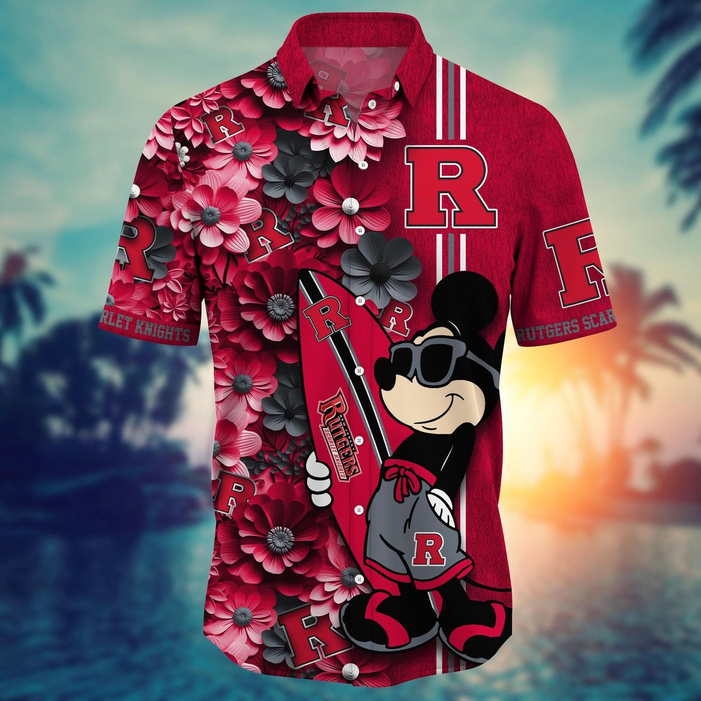 Rutgers Scarlet Knights - Hawaiian Shirt Trending Summer - Gift For Fan