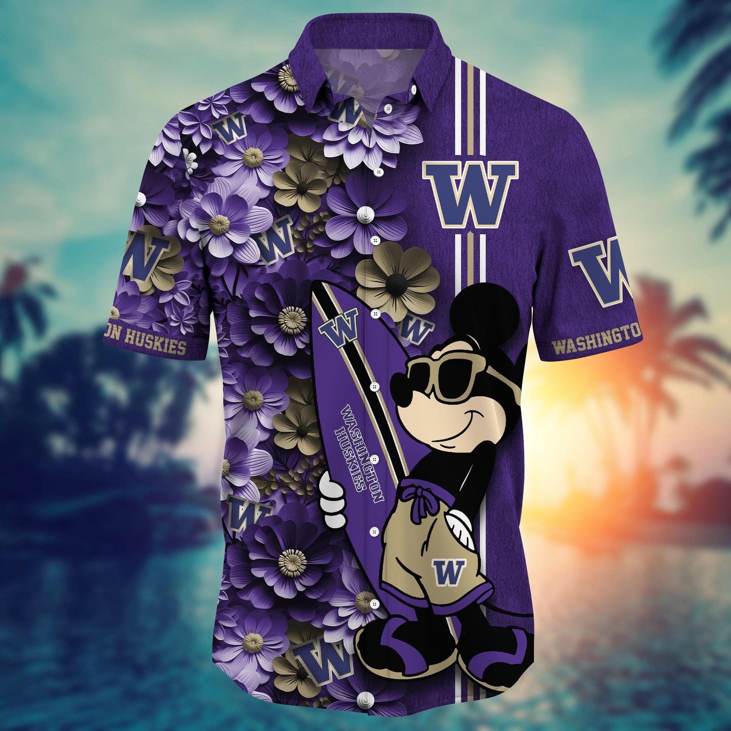 Washington Huskies - Hawaiian Shirt Trending Summer - Gift For Fan