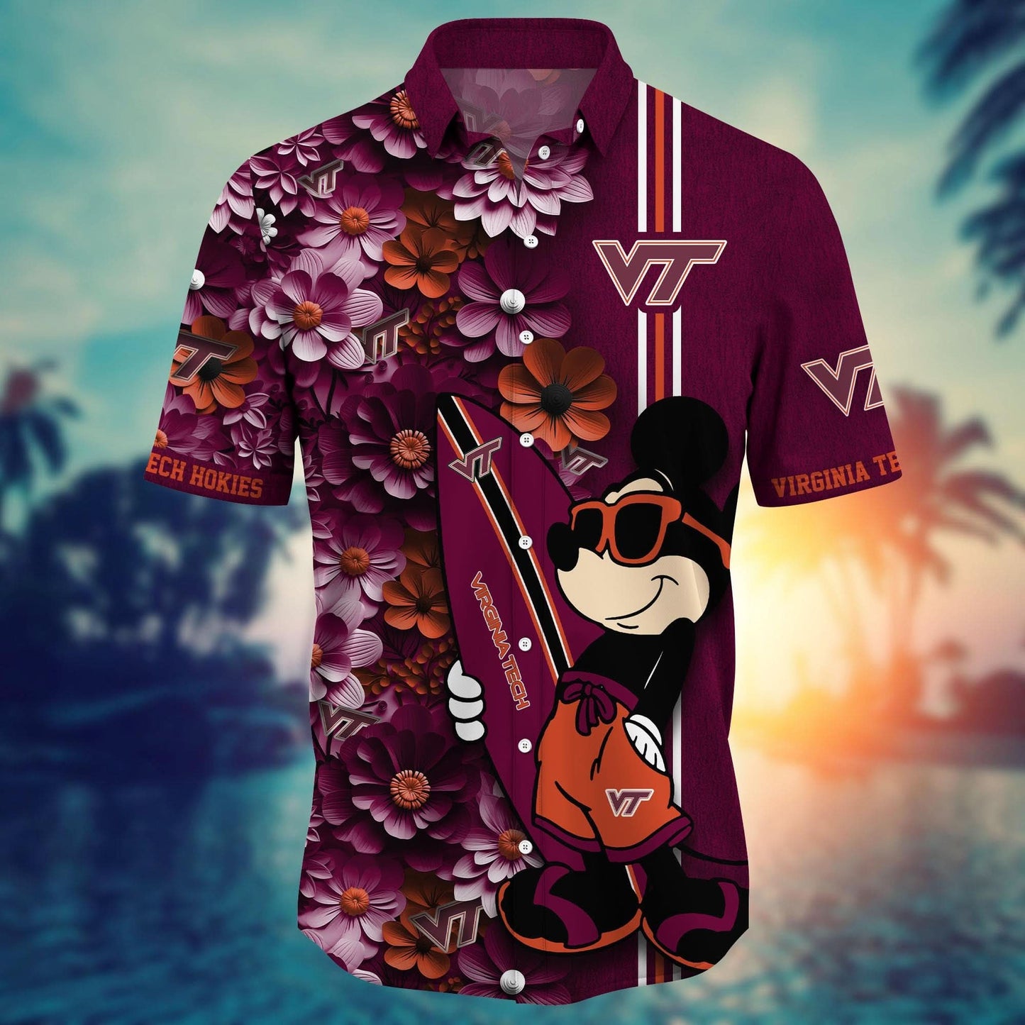 Virginia Tech Hokies - Hawaiian Shirt Trending Summer - Gift For Fan