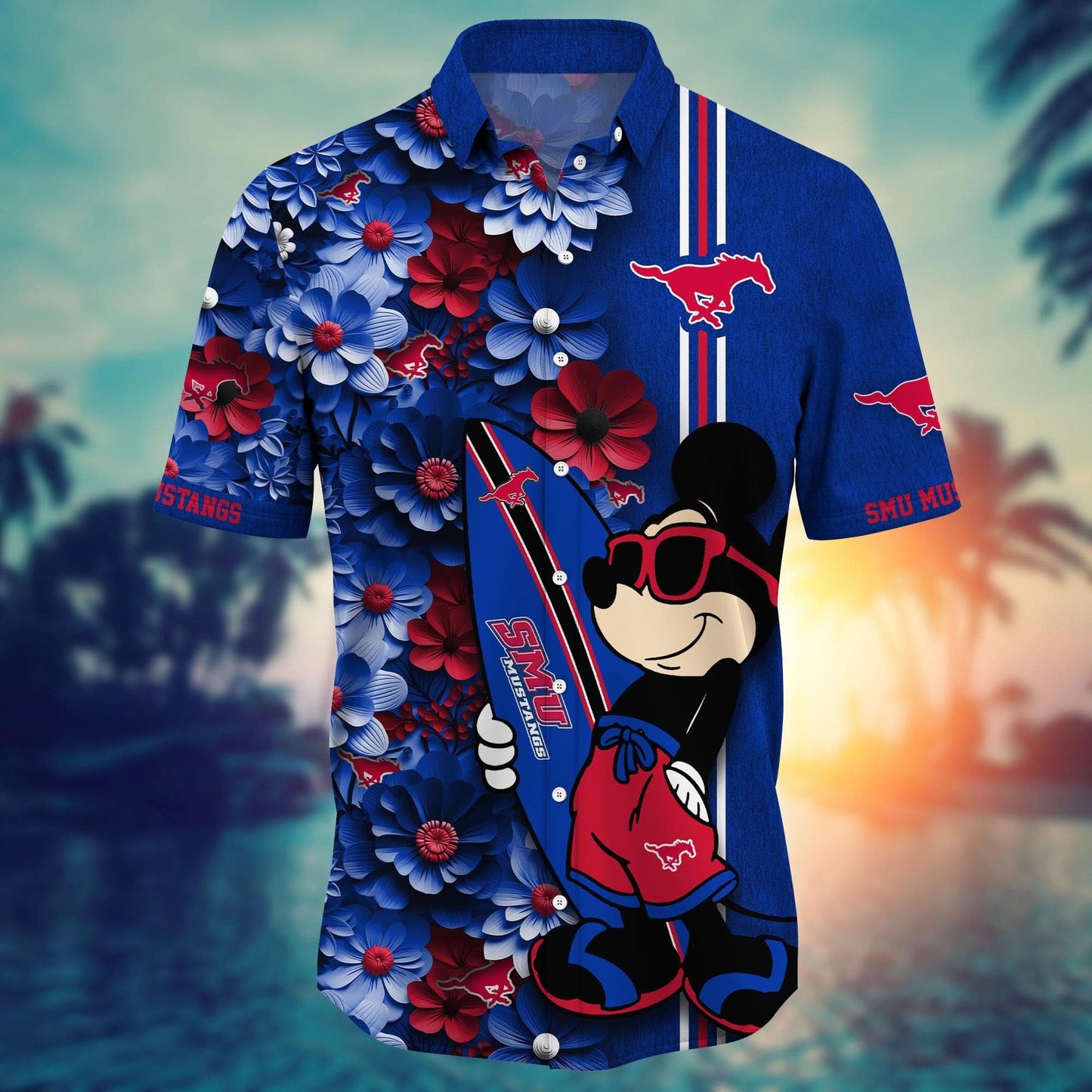 SMU Mustangs - Hawaiian Shirt Trending Summer - Gift For Fan