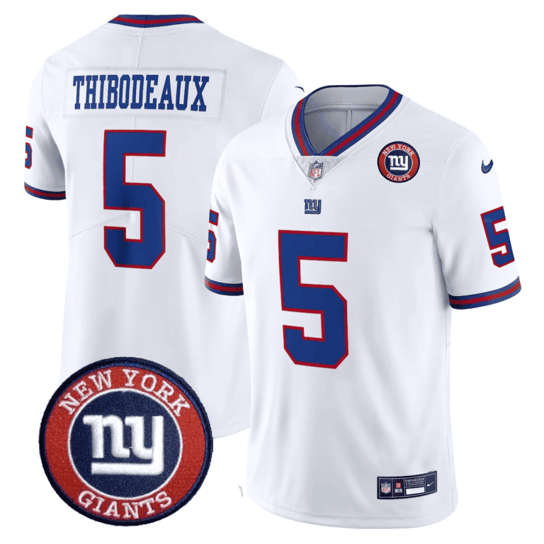 Giants Logo Patch Limited Jersey - All Stitched
