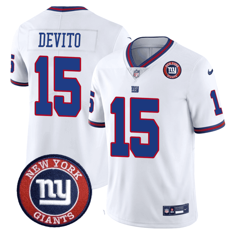 Giants Logo Patch Limited Jersey - All Stitched