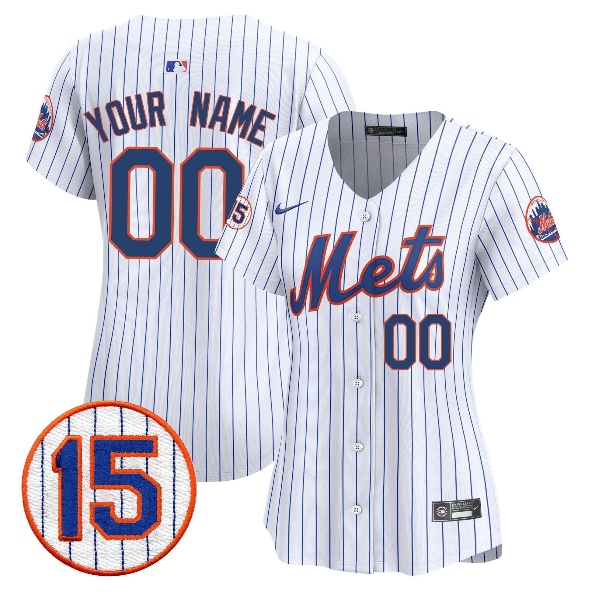 New York Mets Jerry Grote Patch Vapor Premier Limited Custom Jersey - All Stitched