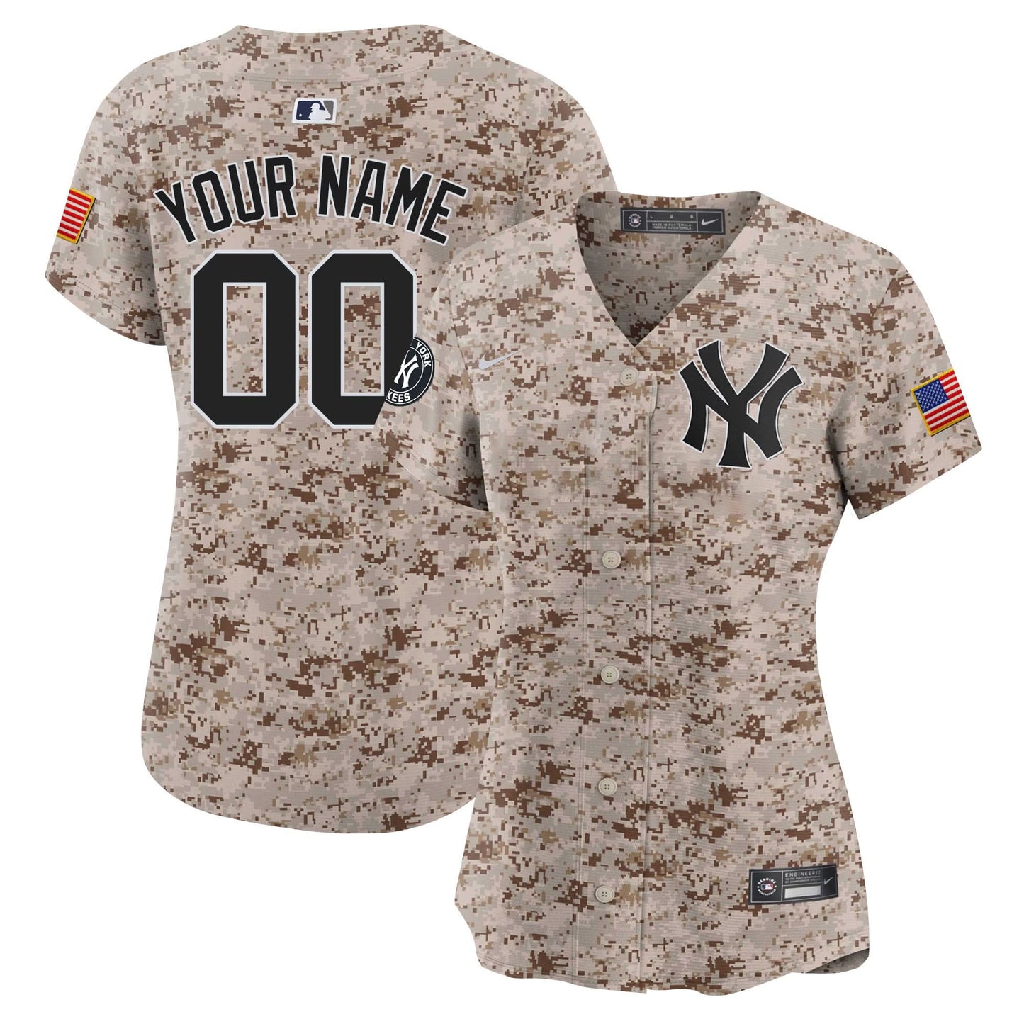 New York Yankees USMC Alternate Vapor Premier Limited Custom Jersey - All Stitched