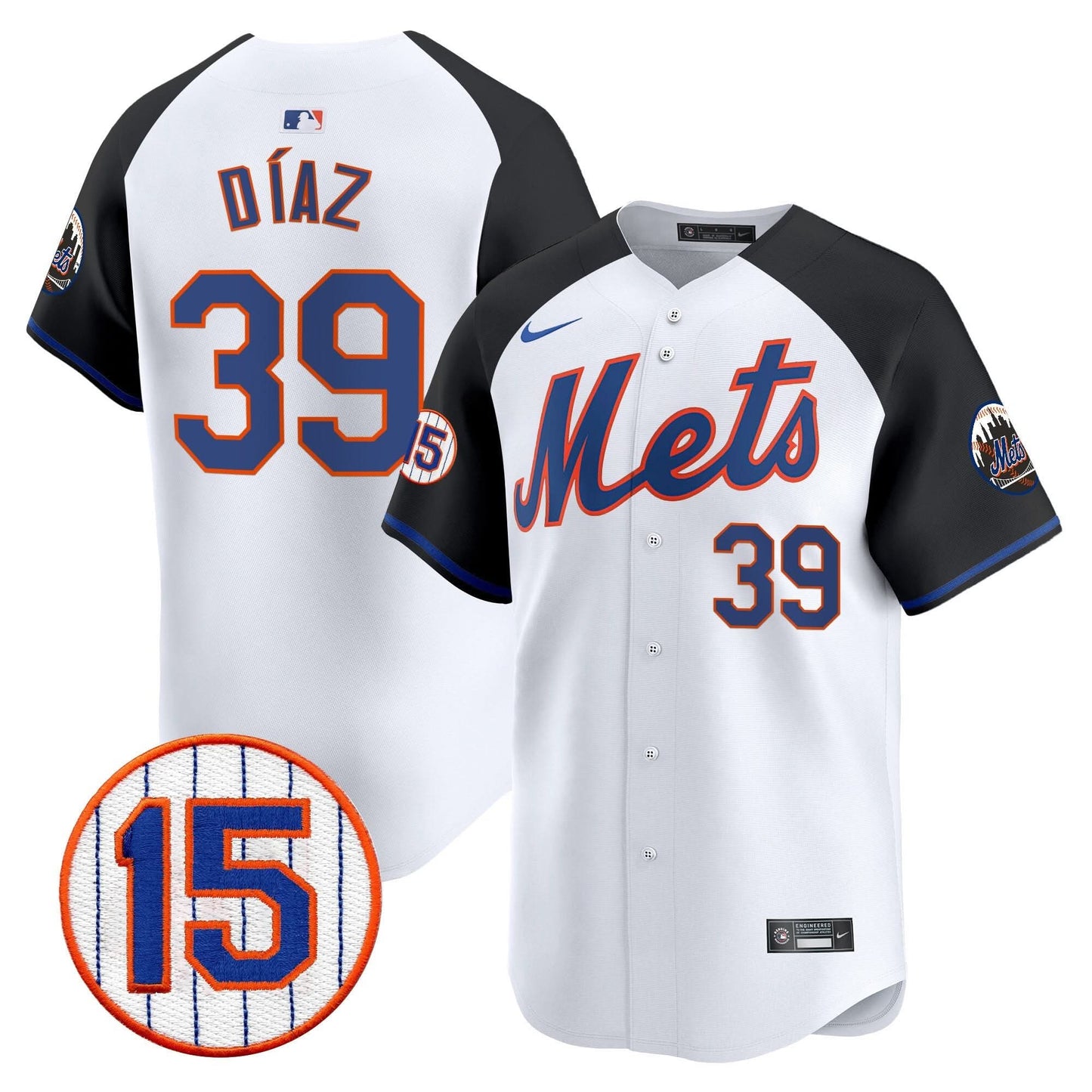 Men's New York Mets Jerry Grote Patch Vapor Premier Limited Jersey - All Stitched