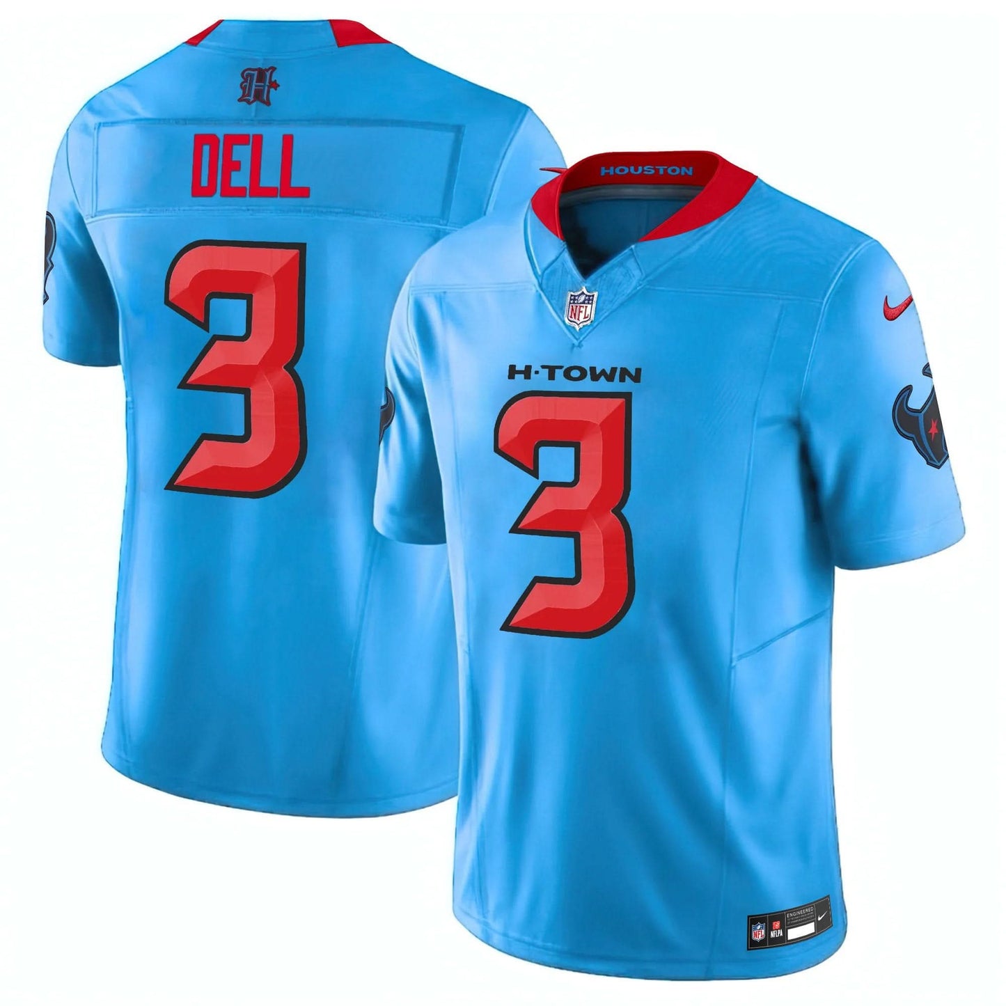 Houston Texans 2024 Vapor Limited Jersey V2 - All Stitched
