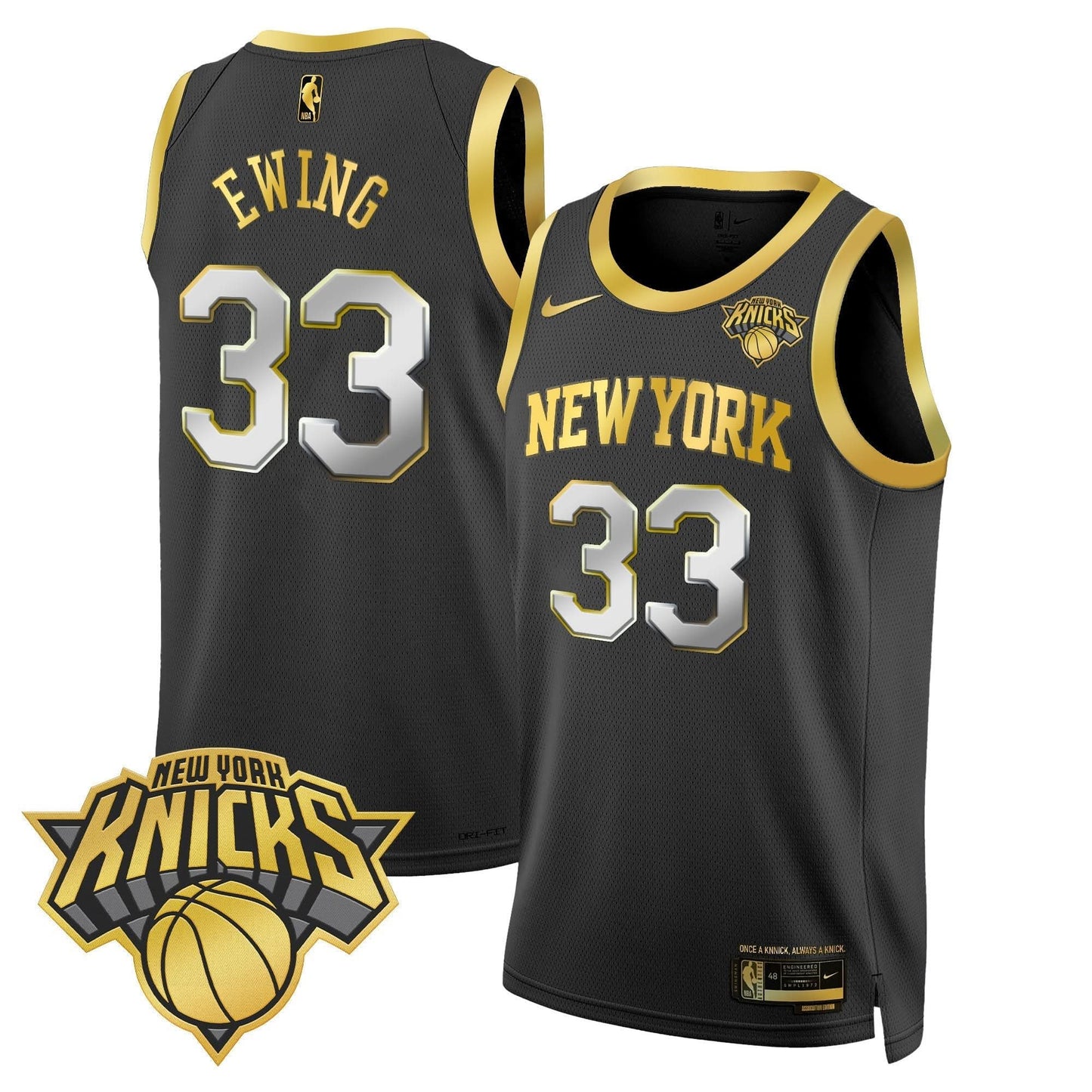 Men's New York Knicks Swingman Jersey V2 - All Stitched
