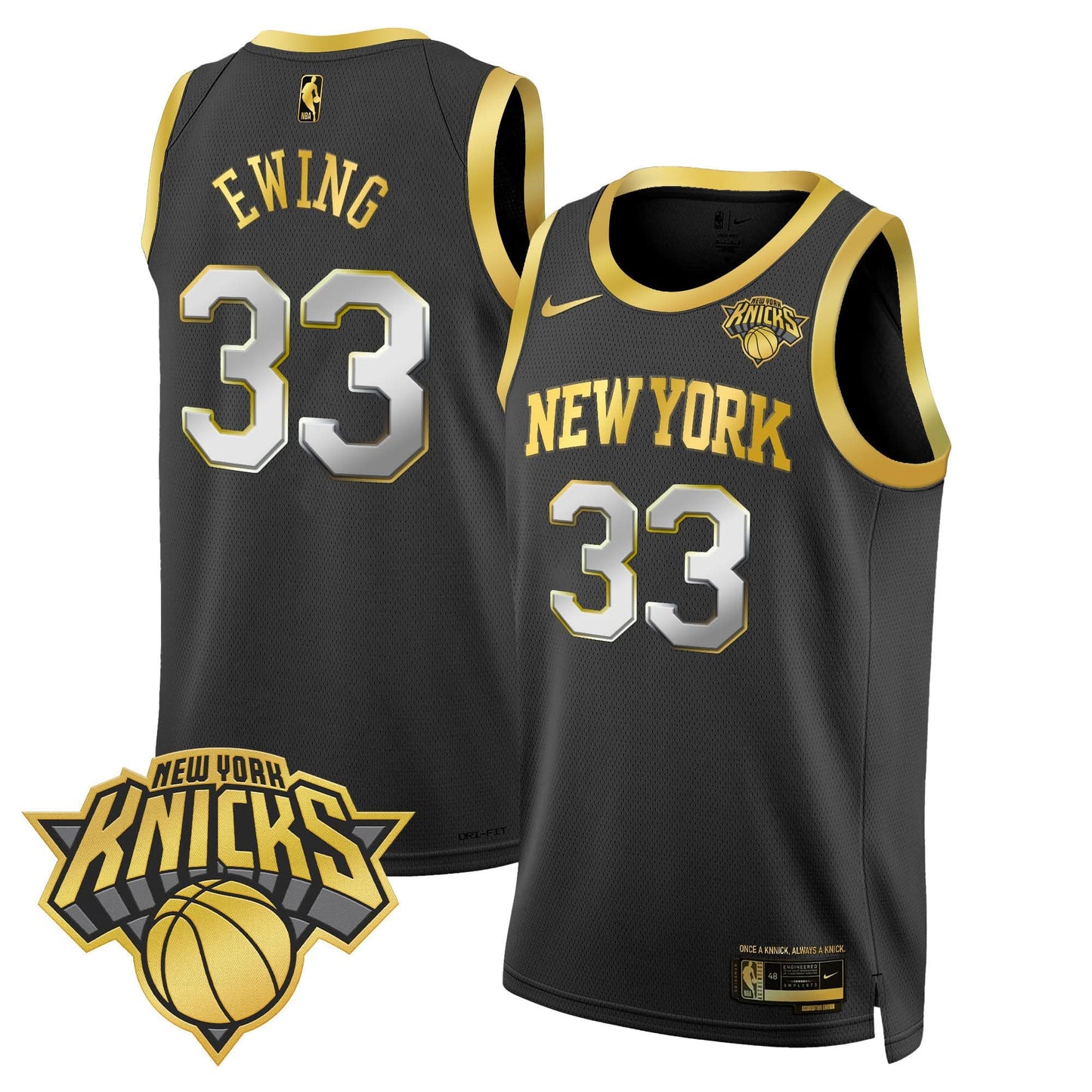 Men's New York Knicks Swingman Jersey V2 - All Stitched