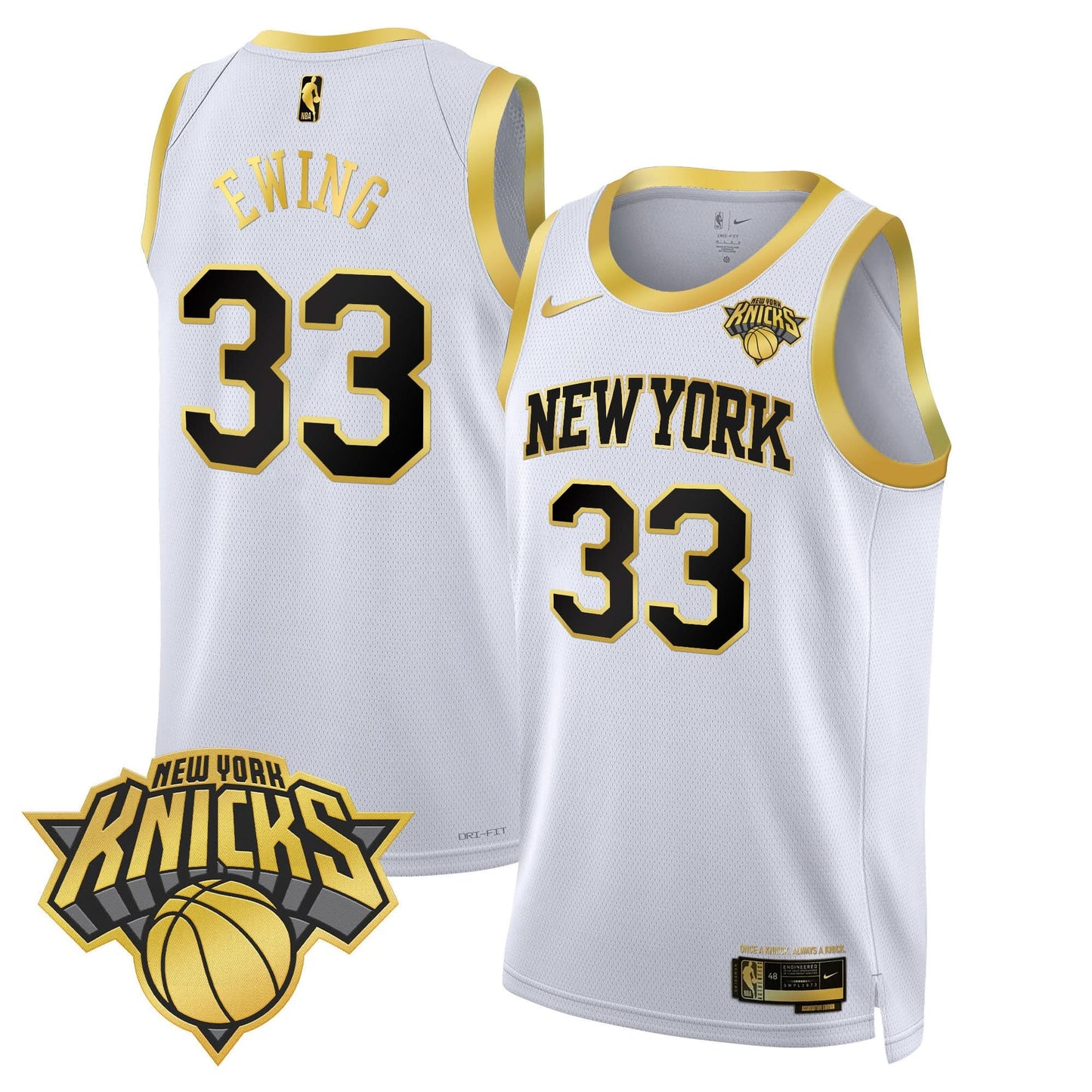 Men's New York Knicks Swingman Jersey V2 - All Stitched