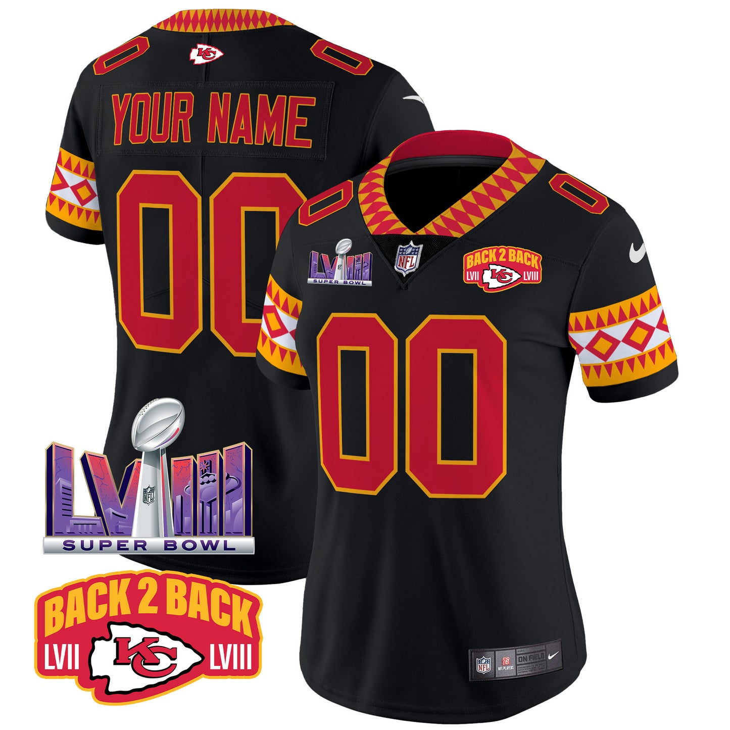 Chiefs Special Vapor Limited Custom Jersey - All Stitched