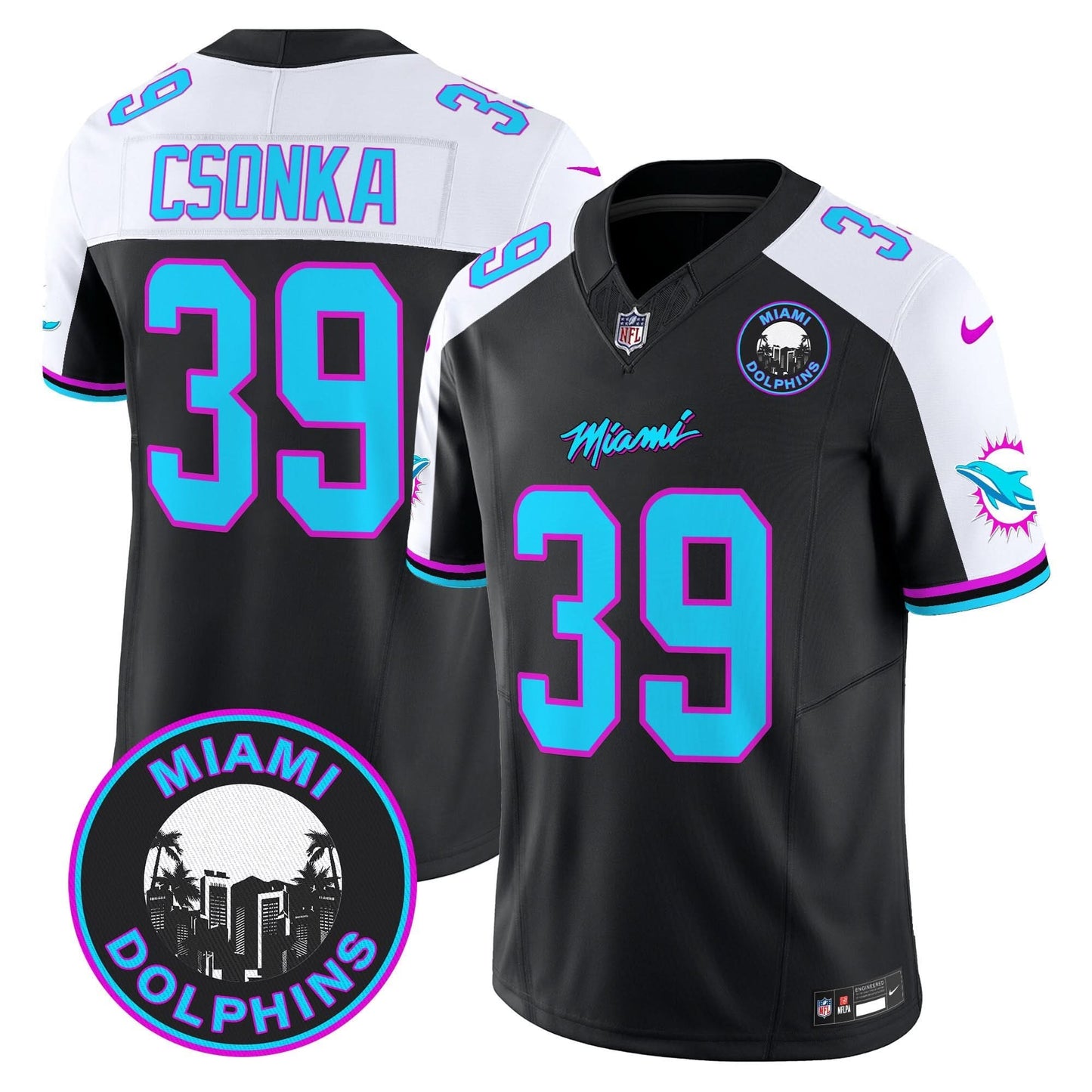 Dolphins Miami Vice Vapor Limited Jersey V3 - All Stitched