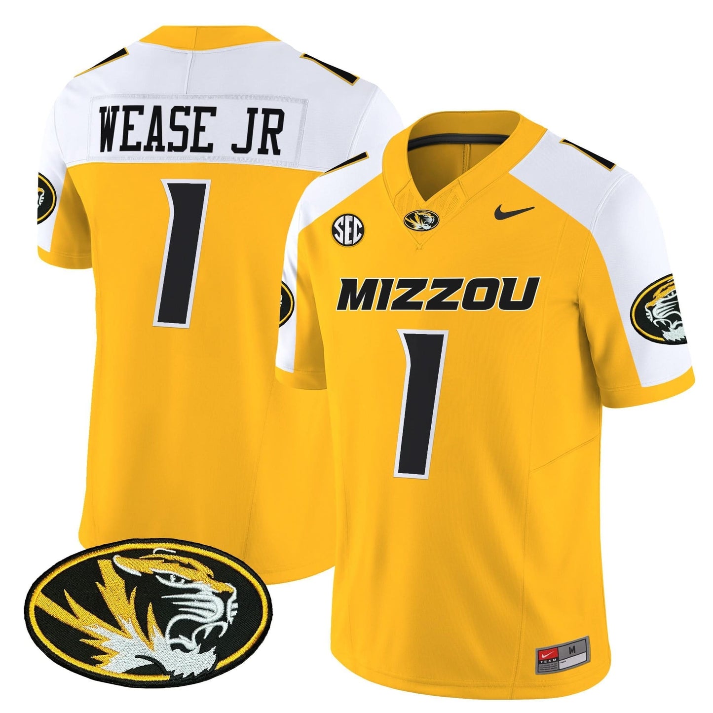 Missouri Tigers Vapor Limited Jersey - All Stitched