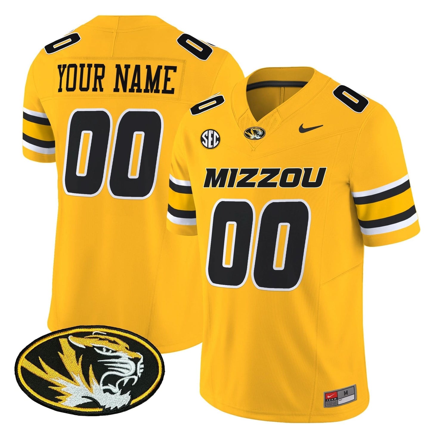 Missouri Tigers Vapor Limited Custom Jersey - All Stitched