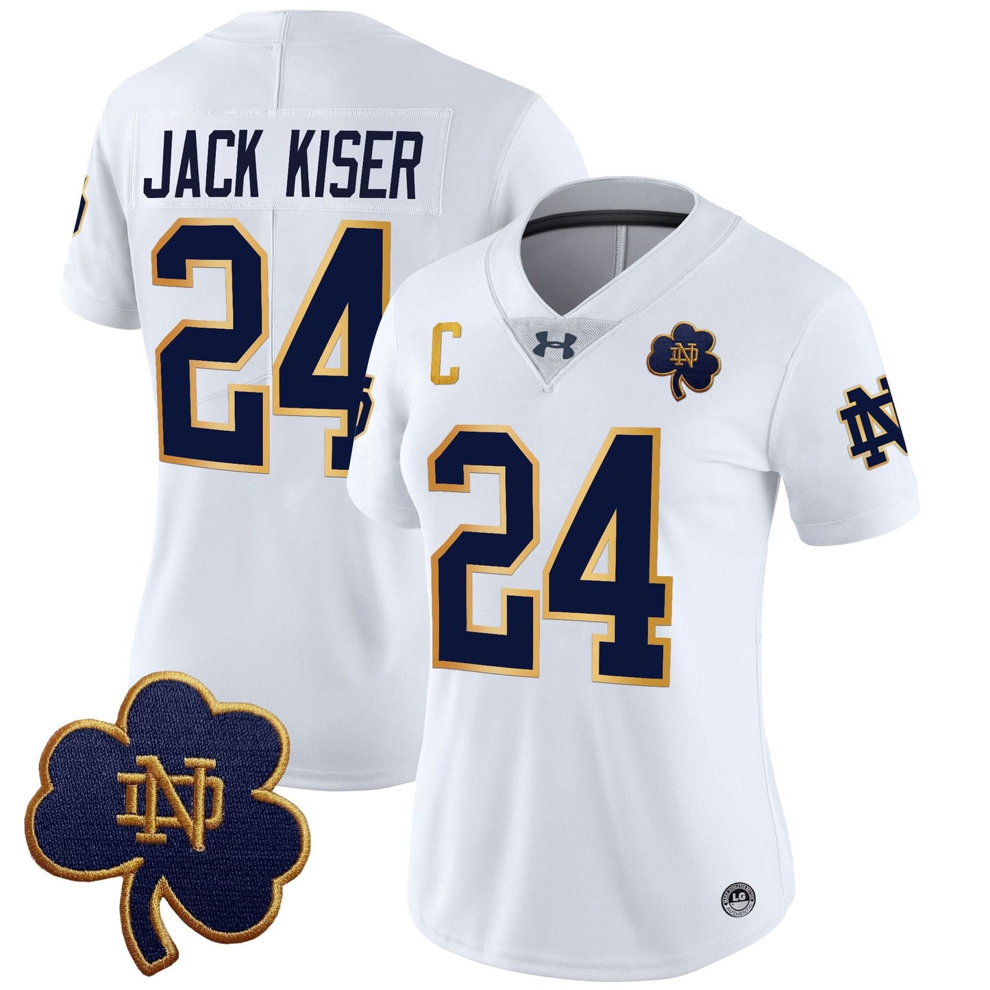 Women's Notre Dame Fighting Irish 2024 Vapor Limited Jersey V3 - All Stitched
