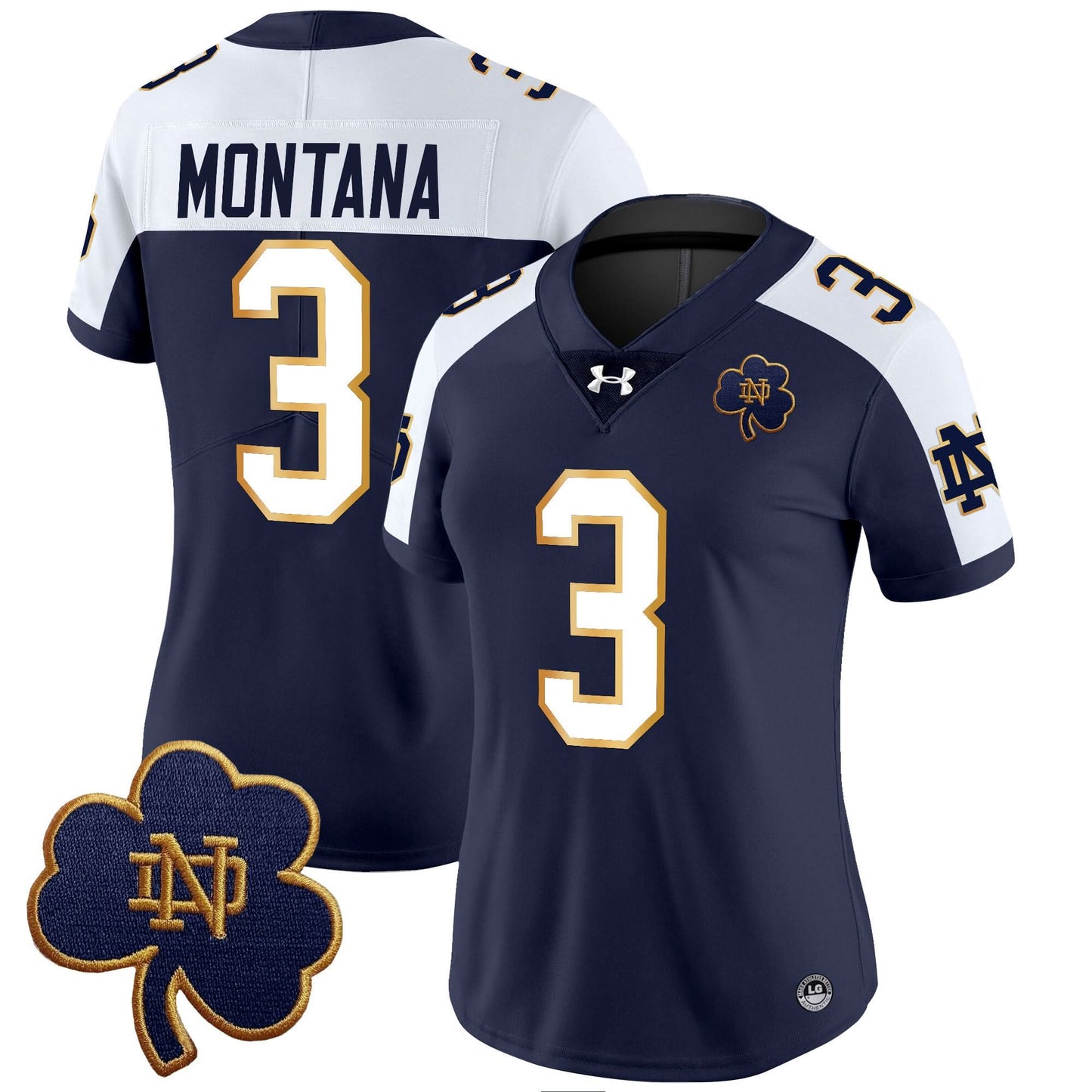 Women's Notre Dame Fighting Irish 2024 Vapor Limited Jersey V3 - All Stitched