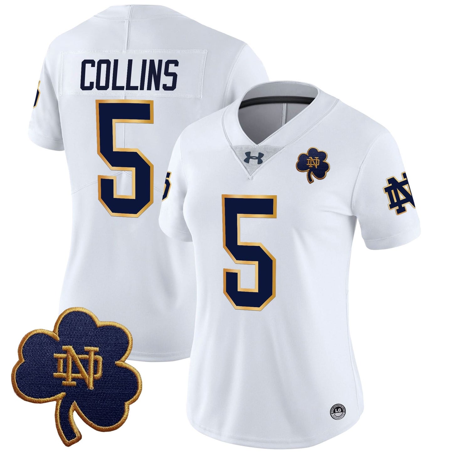 Women's Notre Dame Fighting Irish 2024 Vapor Limited Jersey V3 - All Stitched