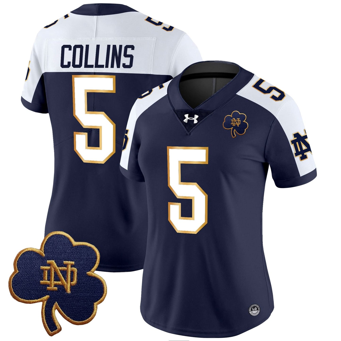Women's Notre Dame Fighting Irish 2024 Vapor Limited Jersey V3 - All Stitched