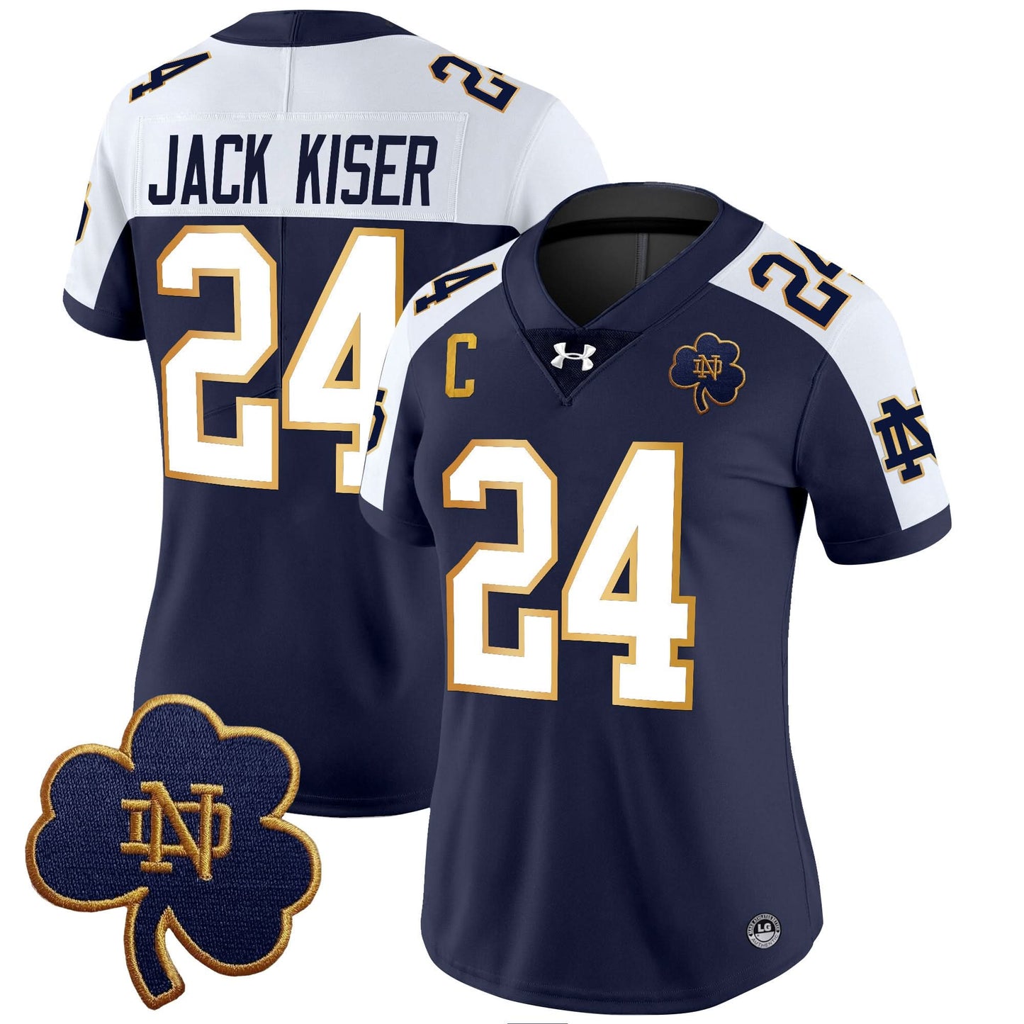 Women's Notre Dame Fighting Irish 2024 Vapor Limited Jersey V3 - All Stitched