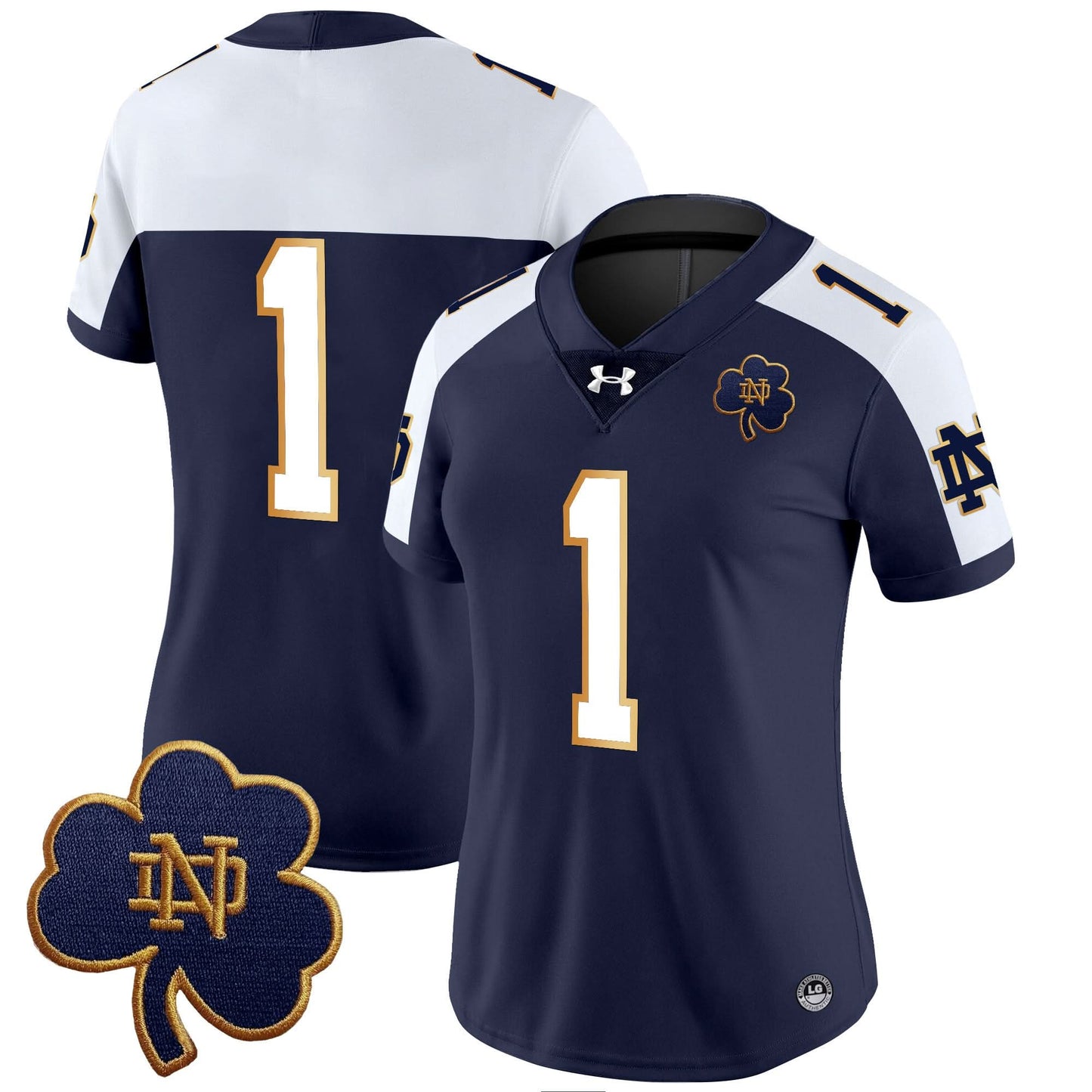 Women's Notre Dame Fighting Irish 2024 Vapor Limited Jersey V3 - All Stitched