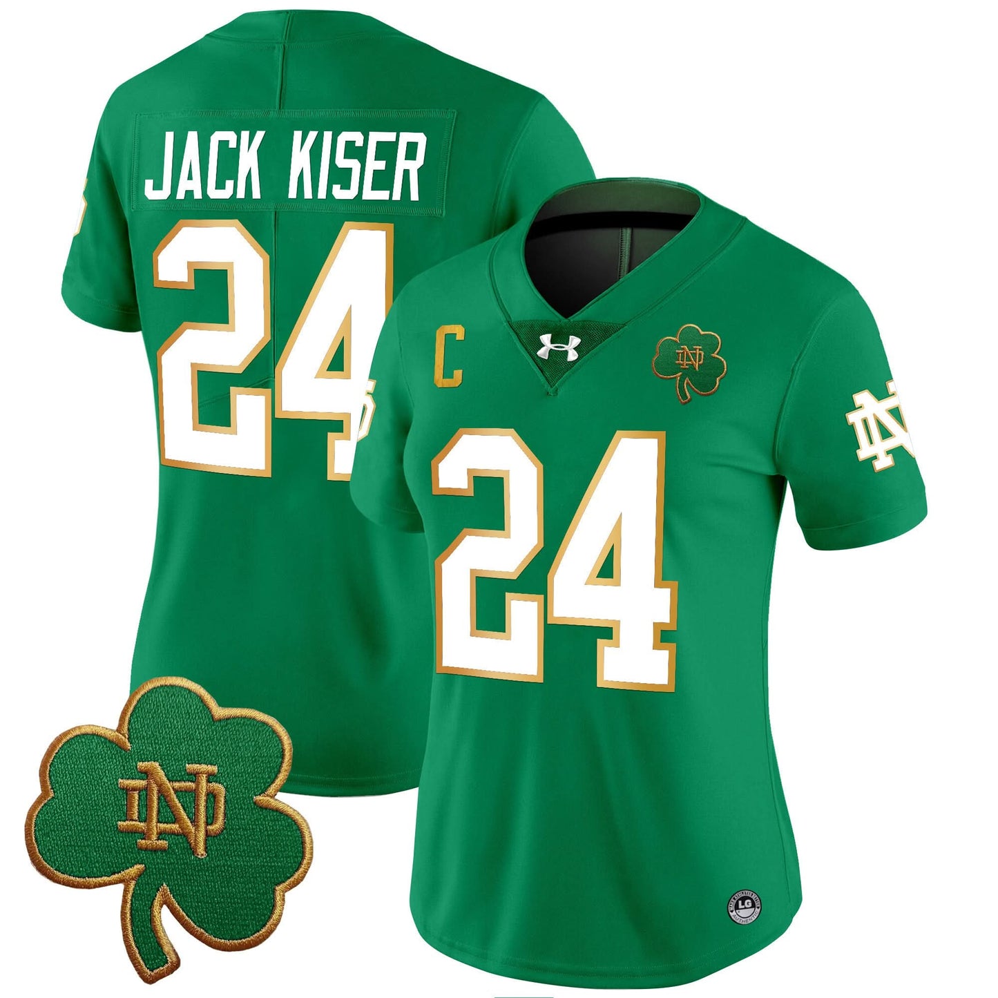 Women's Notre Dame Fighting Irish 2024 Vapor Limited Jersey V3 - All Stitched