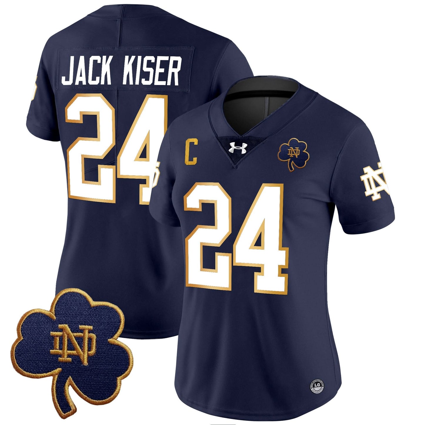 Women's Notre Dame Fighting Irish 2024 Vapor Limited Jersey V3 - All Stitched