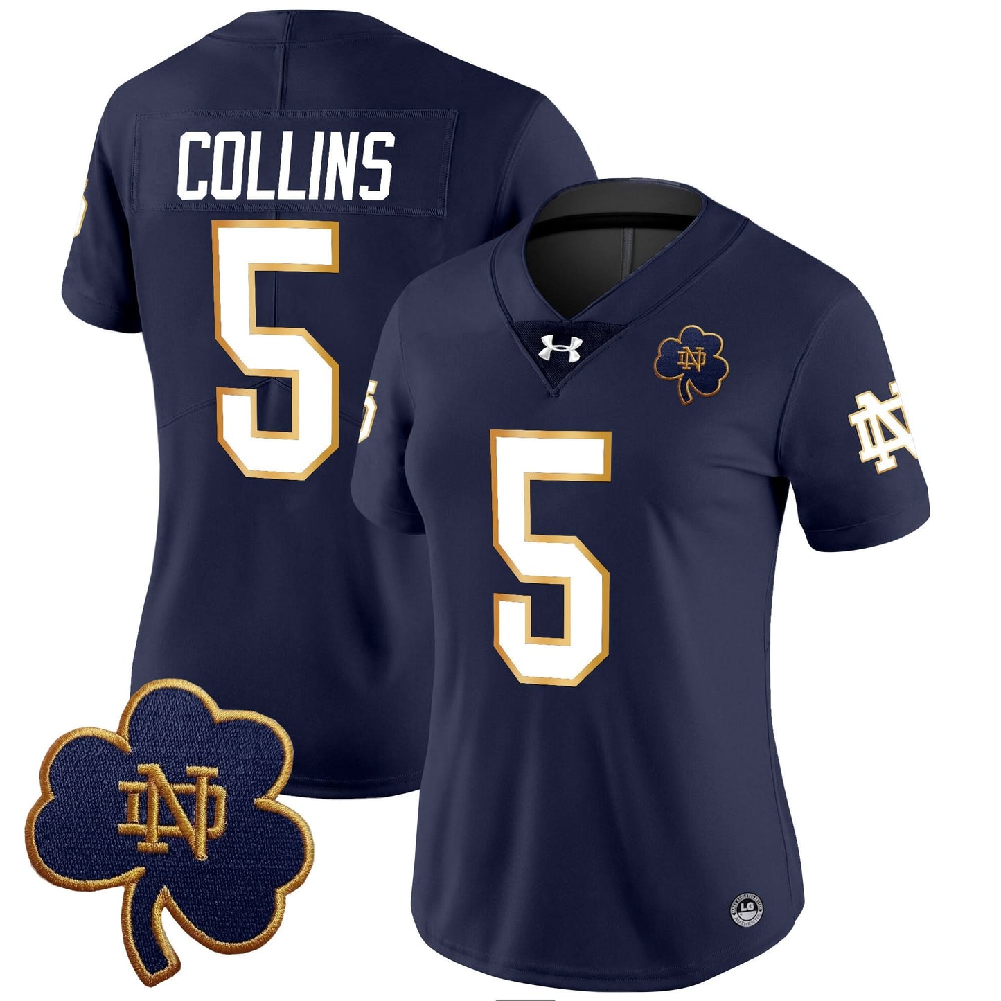 Women's Notre Dame Fighting Irish 2024 Vapor Limited Jersey V3 - All Stitched