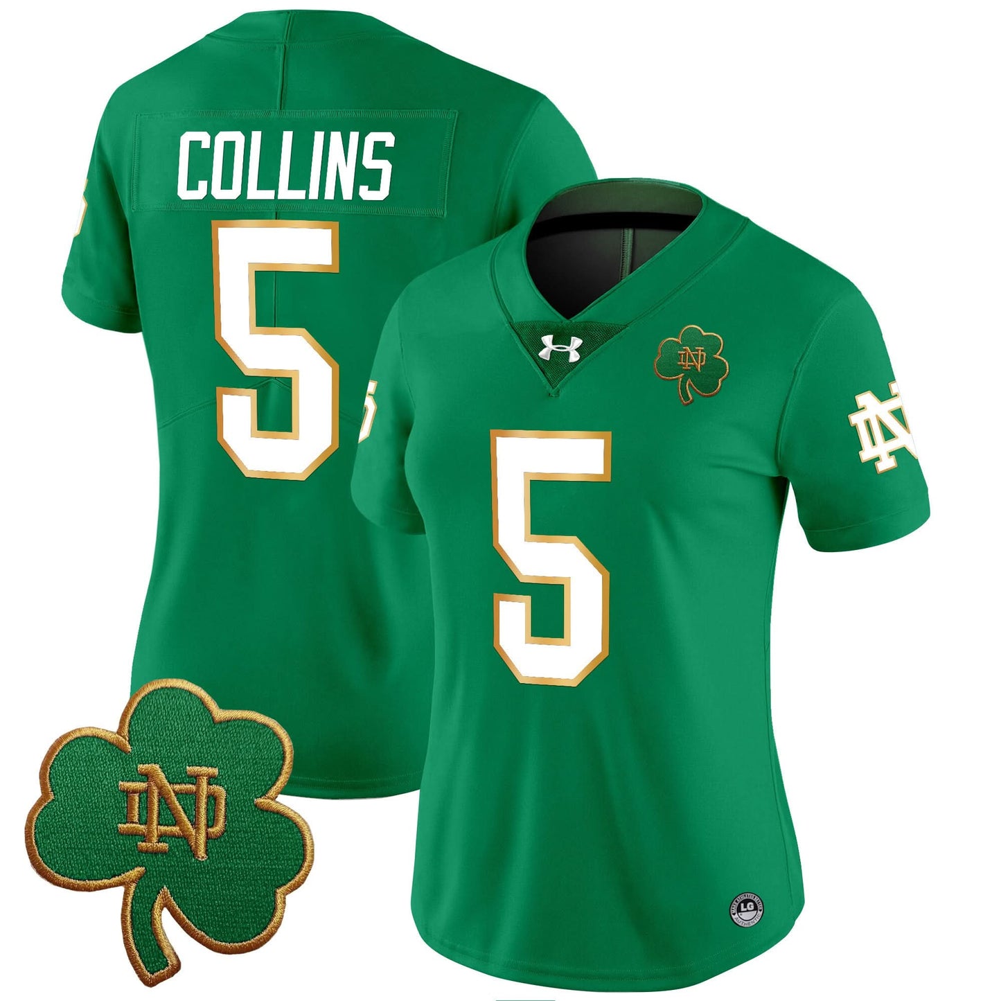 Women's Notre Dame Fighting Irish 2024 Vapor Limited Jersey V3 - All Stitched