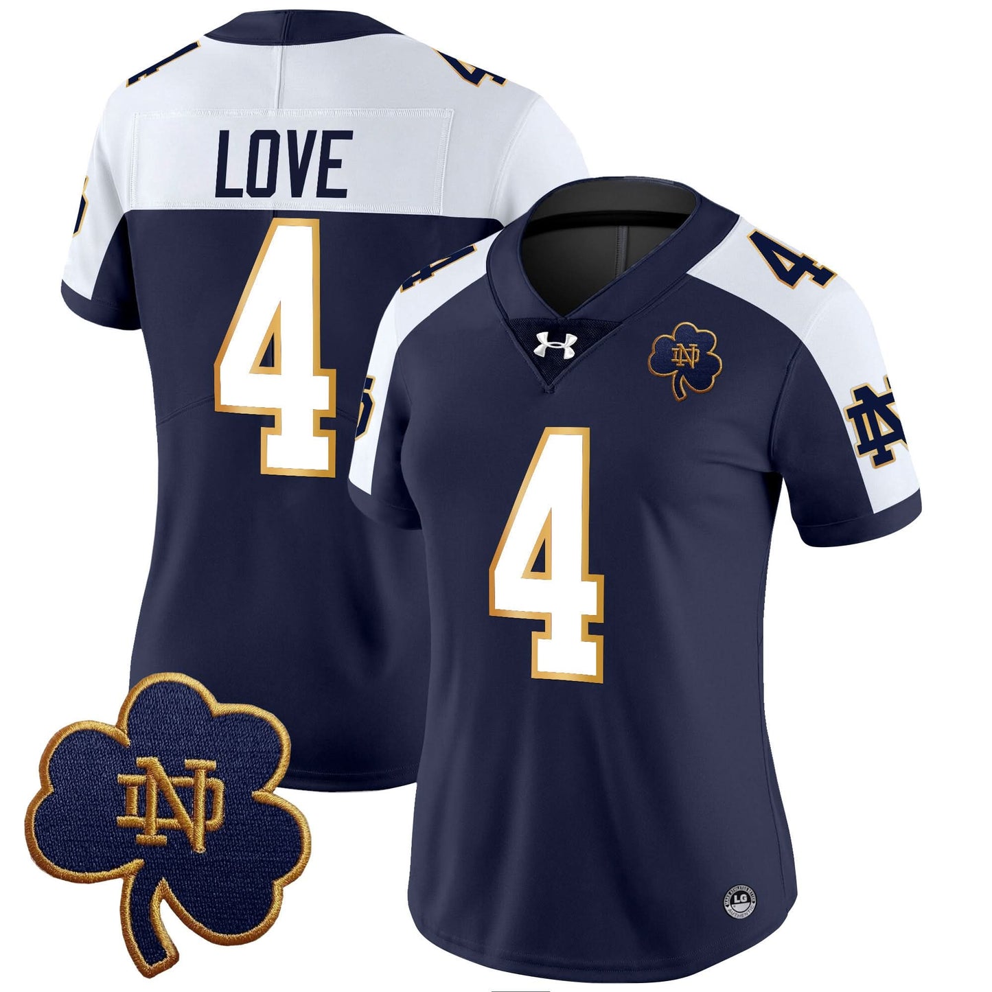 Women's Notre Dame Fighting Irish 2024 Vapor Limited Jersey V3 - All Stitched